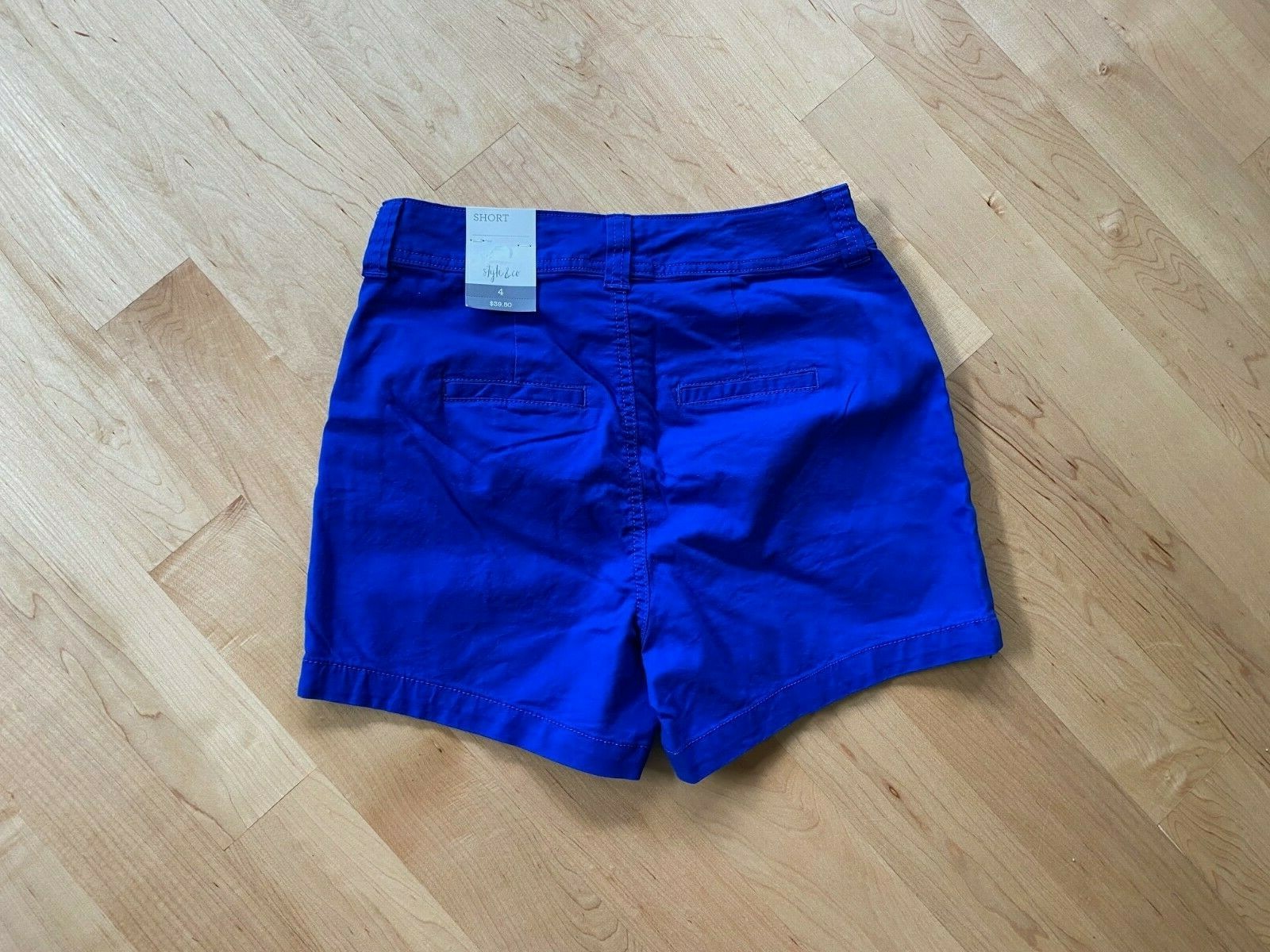 Style & Co Women’s Mid Rise Short Core Shorts 4,6,8,10,12,18 in White, Red, Blue