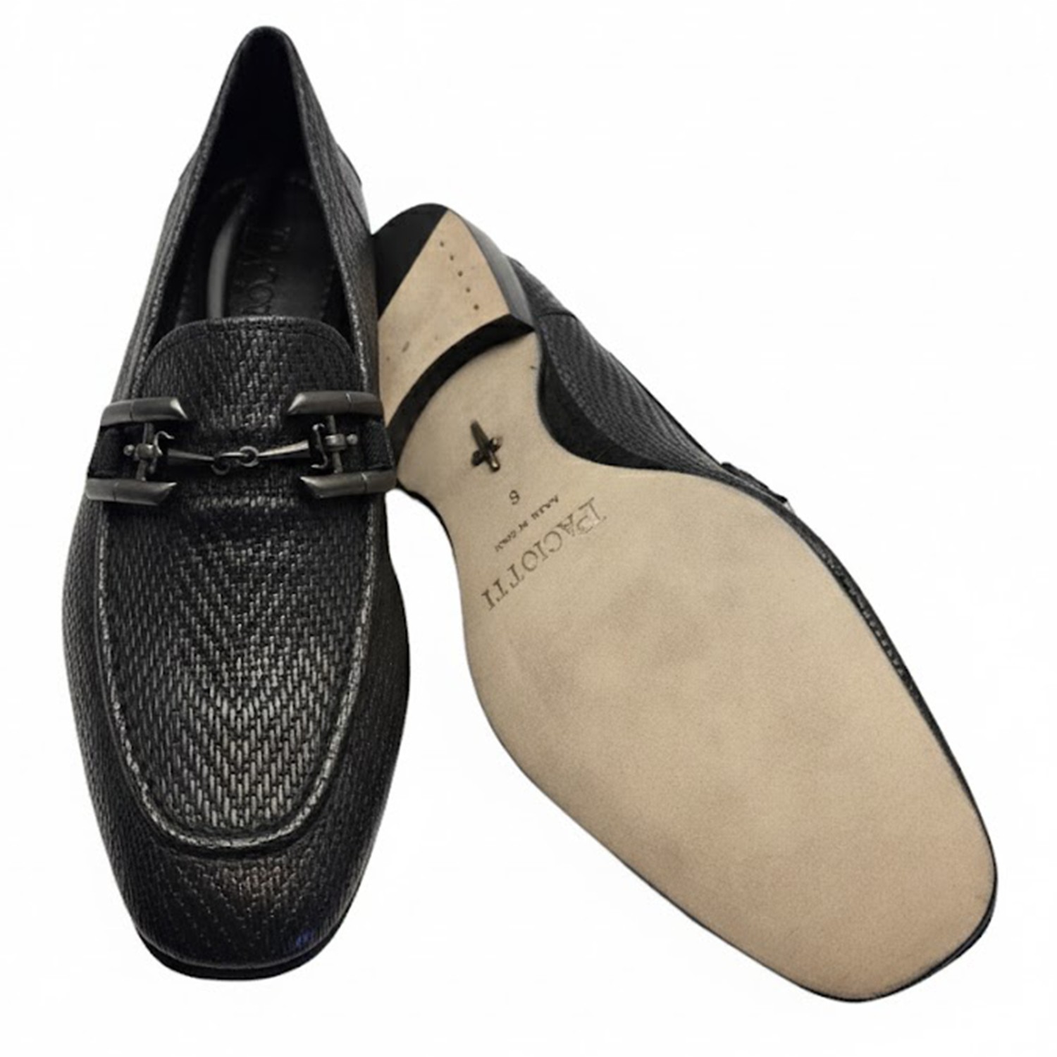 Authentic Cesare Paciotti US 7.5 Leather Italian Designer Shoes Size 38. New