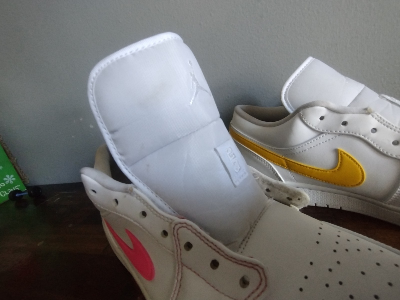Size 10 – Air Jordan 1 Low White with Multi-Color Swoops 🔥 Clean