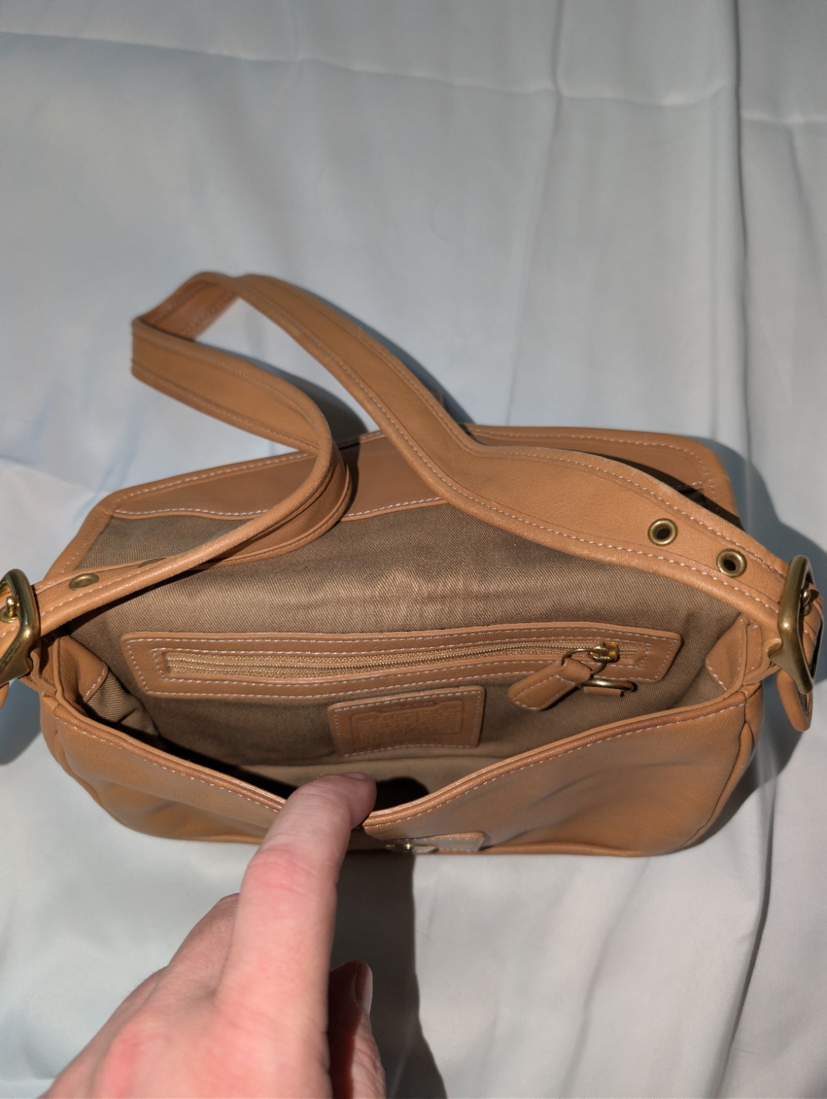 COACH Y2K Vintage Soho Small Brown Leather Shoulder Bag RARE 9127 Designer
