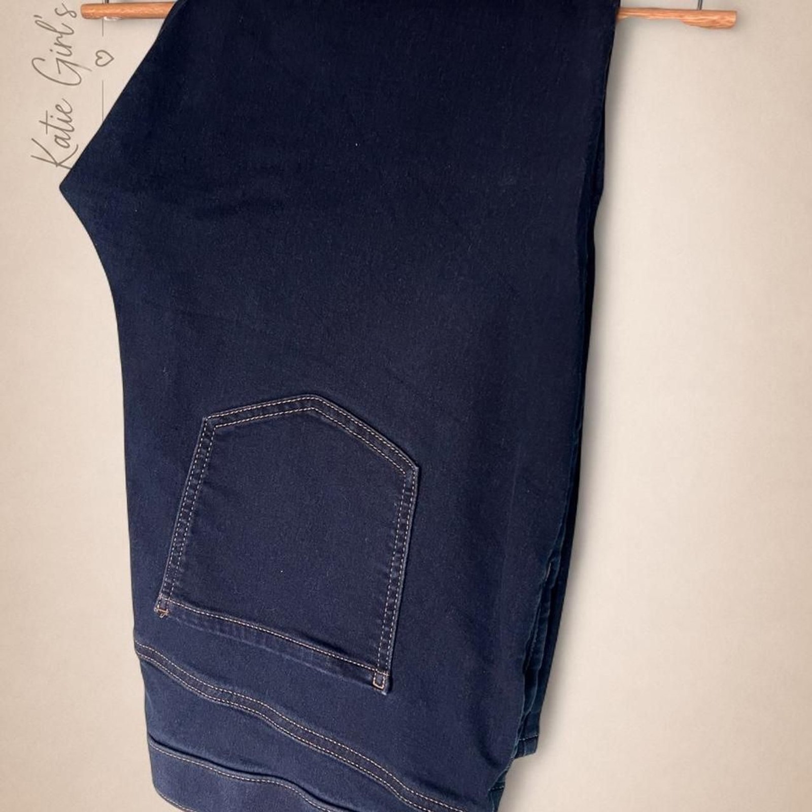 Simply Vera Vera Wang 2X Dark Wash Pull-On Jeggings Stretch Denim Jeans