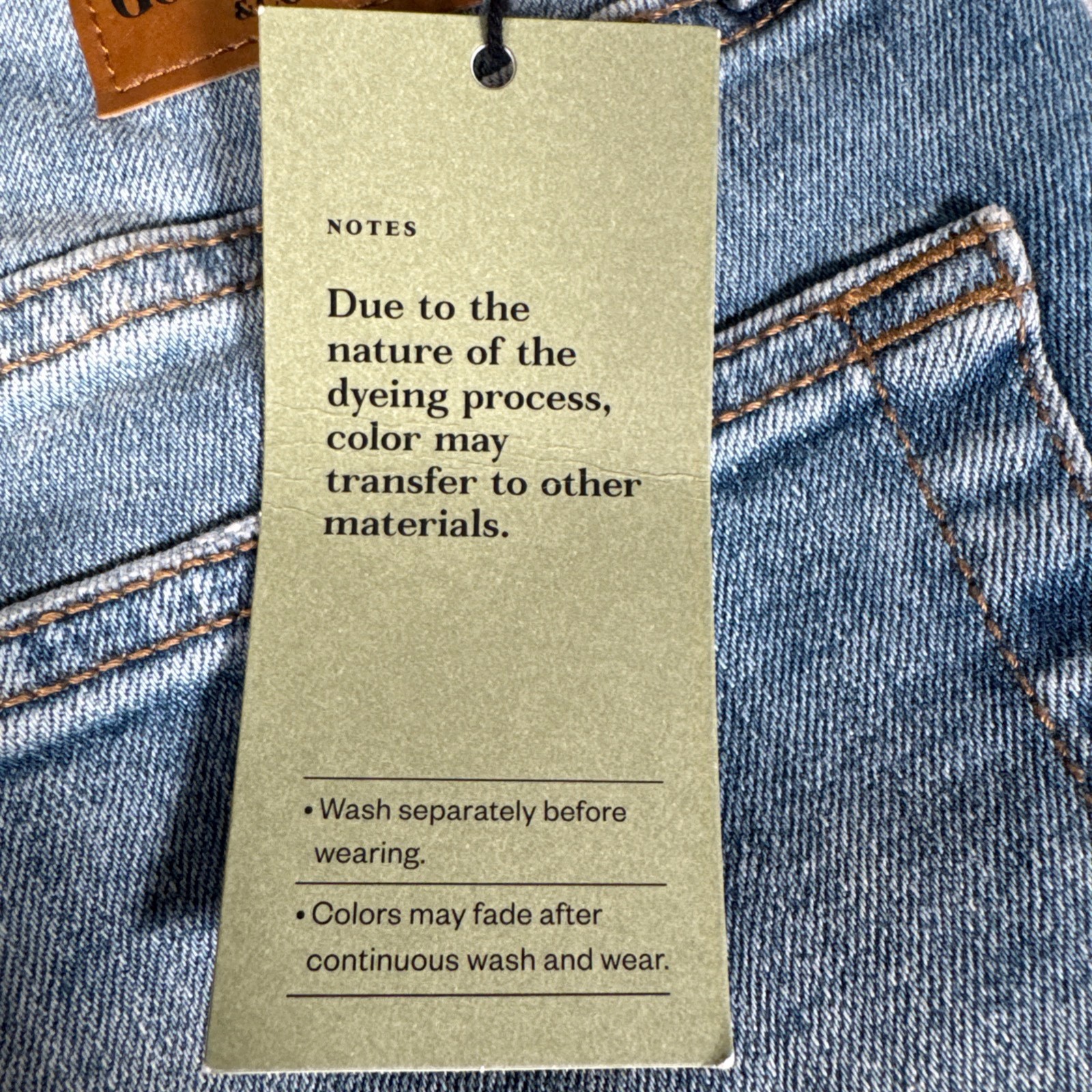 Goodfellow Mens Slim Straight Fit & Leg Jeans 32×34 Blue Medium Wash NEW