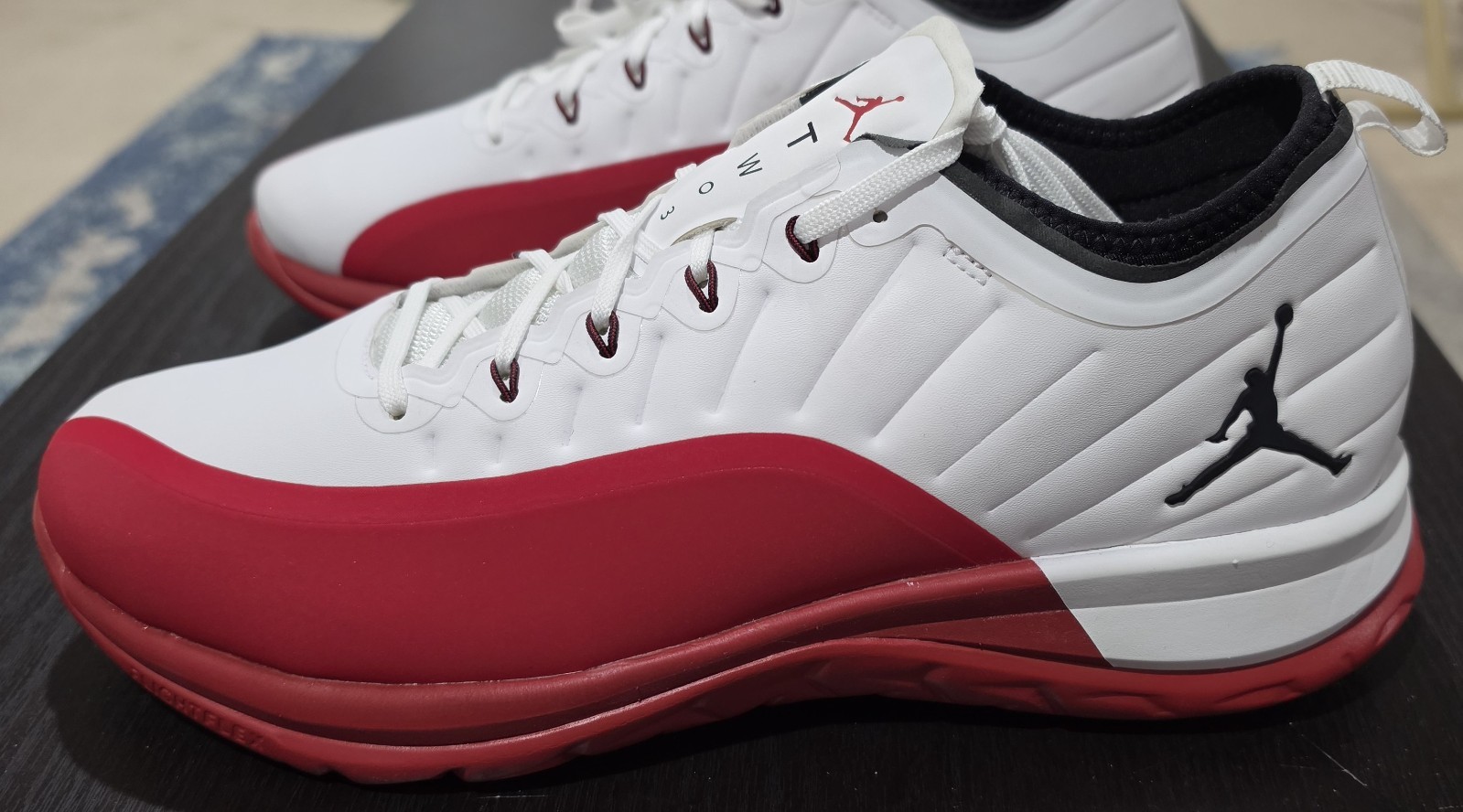 Jordan Trainer Prime White Gym Red 881463-120 Mens Size 12 New No Box TWO3 AJ12