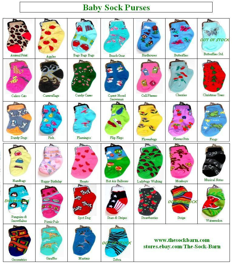 Sock Purse Baby Coin Change Bandana Shoe Star Monkey Heart Frog Cow 15% Off 3