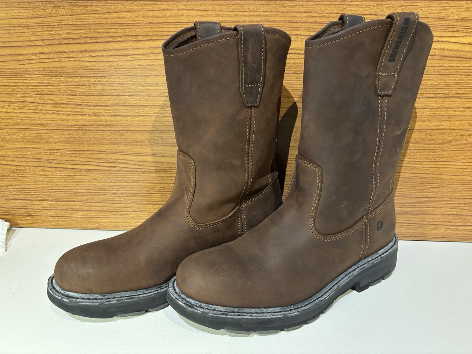 Wolverine W04727 Slip Resistant Brown Nubuck Wellington Boot