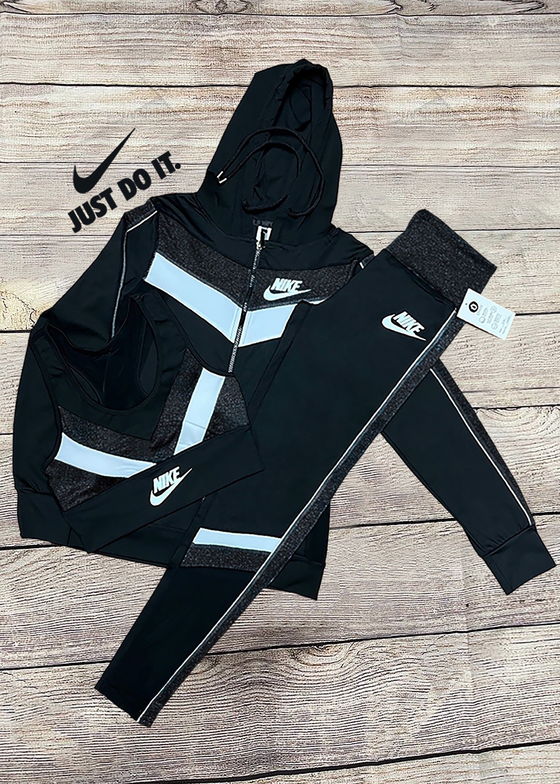 Nike 3 Piece Black Suit Female (Stretchable) (S/M)