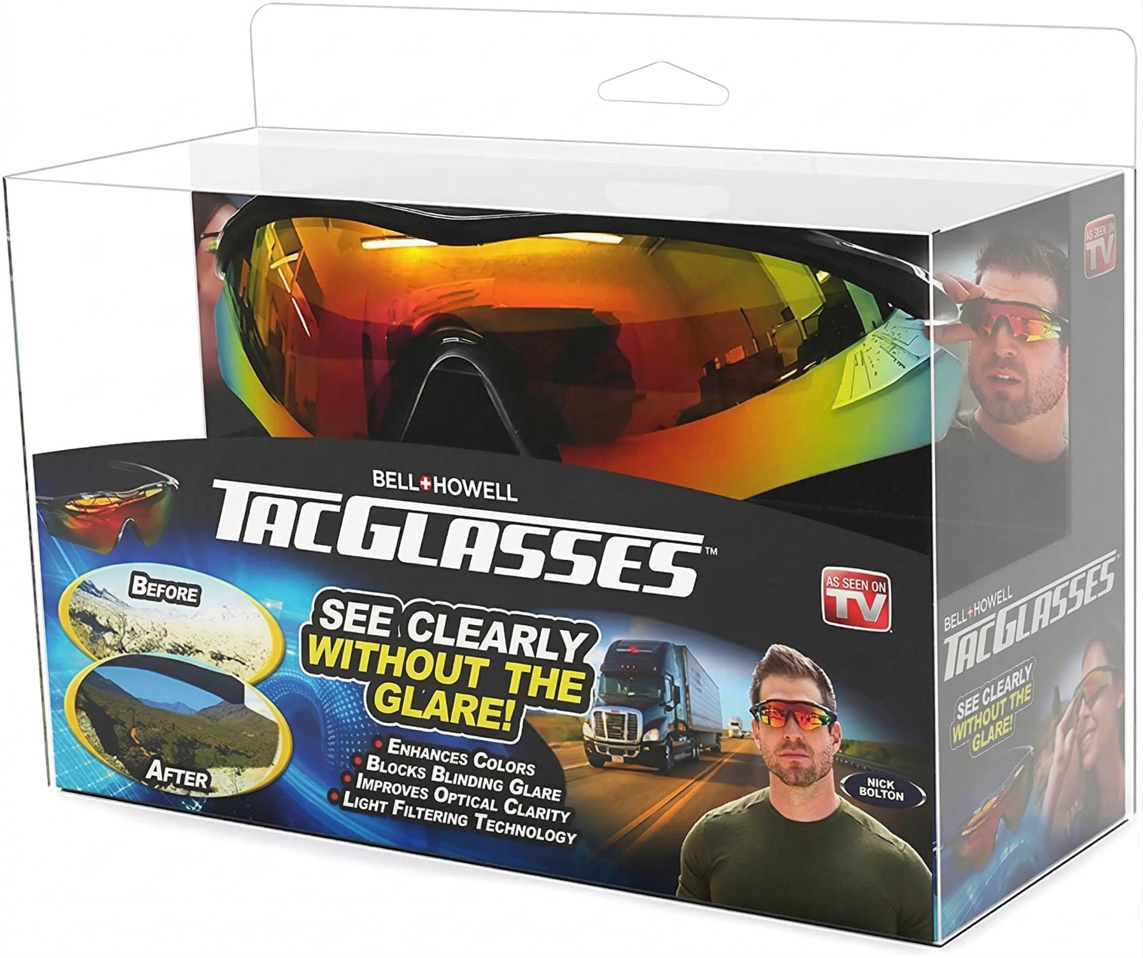 NEW Polarized As Seen On TV BattleVision HD Sunglasses 1 Pair Eliminate Glare