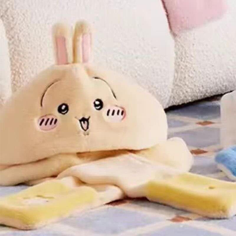 Chiikawa Usagi 3 In 1 Plush Ears Hat Scarf Gloves Set Warmer Winter Scarves
