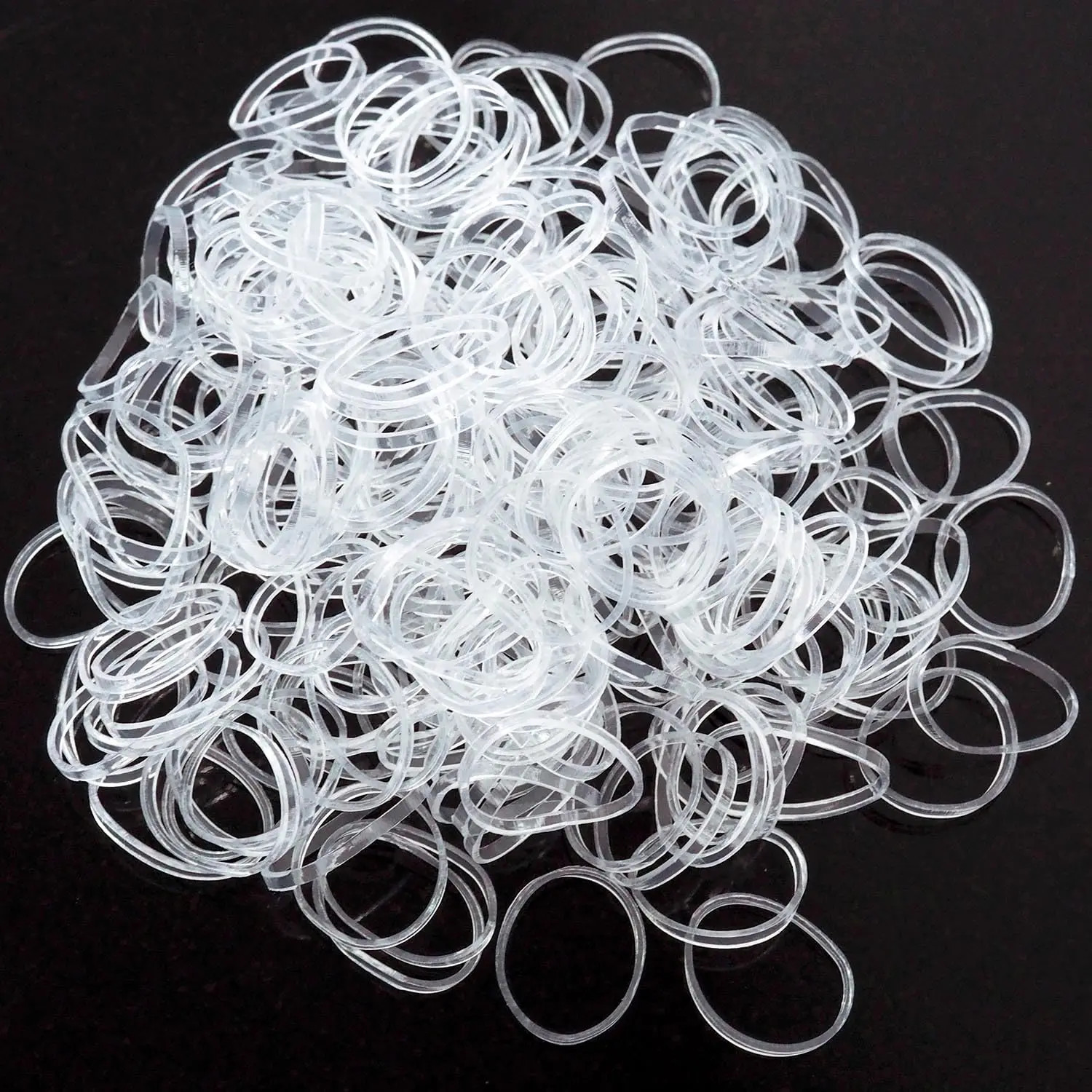 Clear Silicone Rubber Hair Bands Mini Elastic Ponytail Holders Kids Accessories