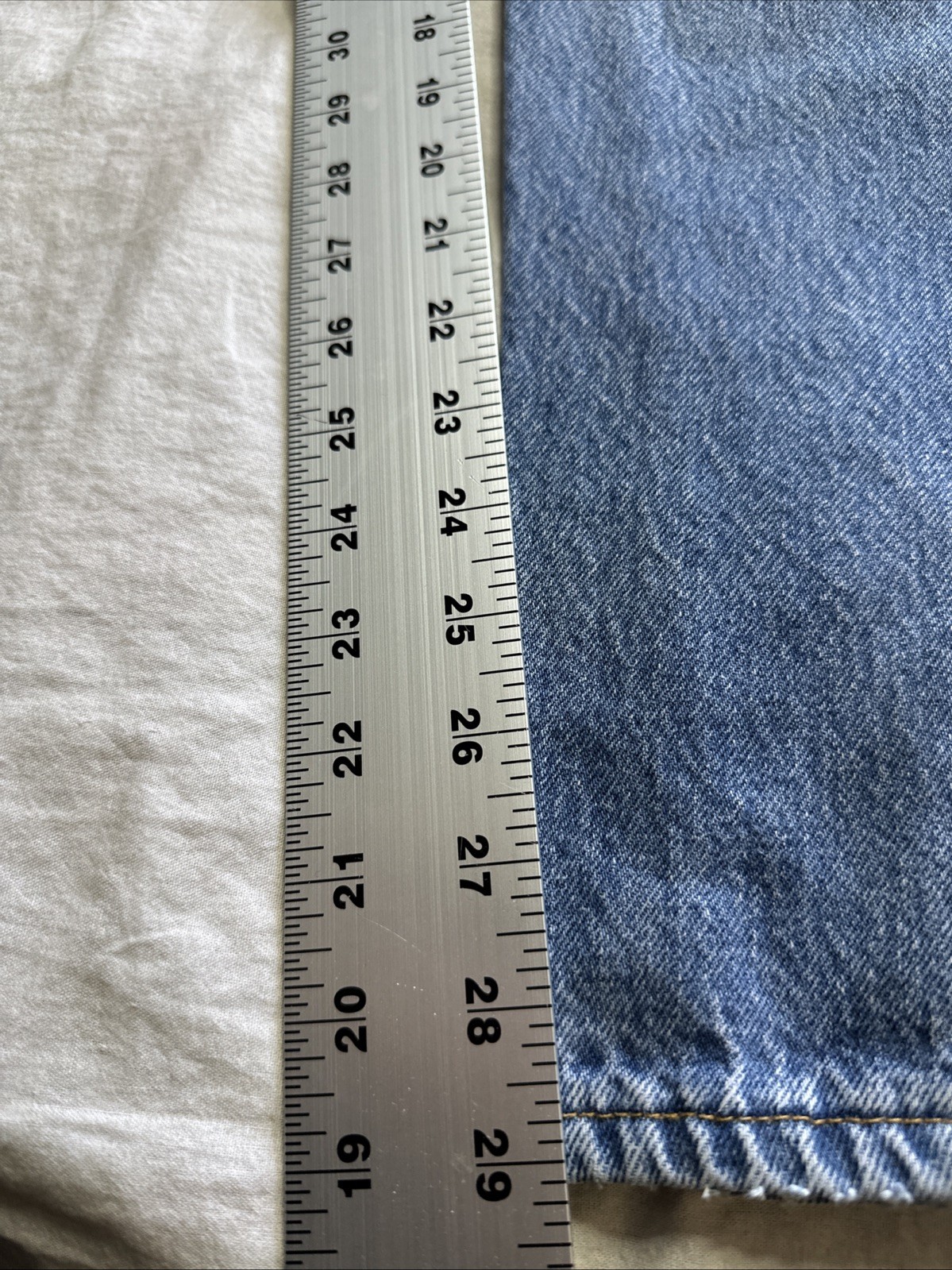Vintage Levi’s 501 Blue 90s USA Button Fly 1990s Men’s 501xx 36X29 Distressed