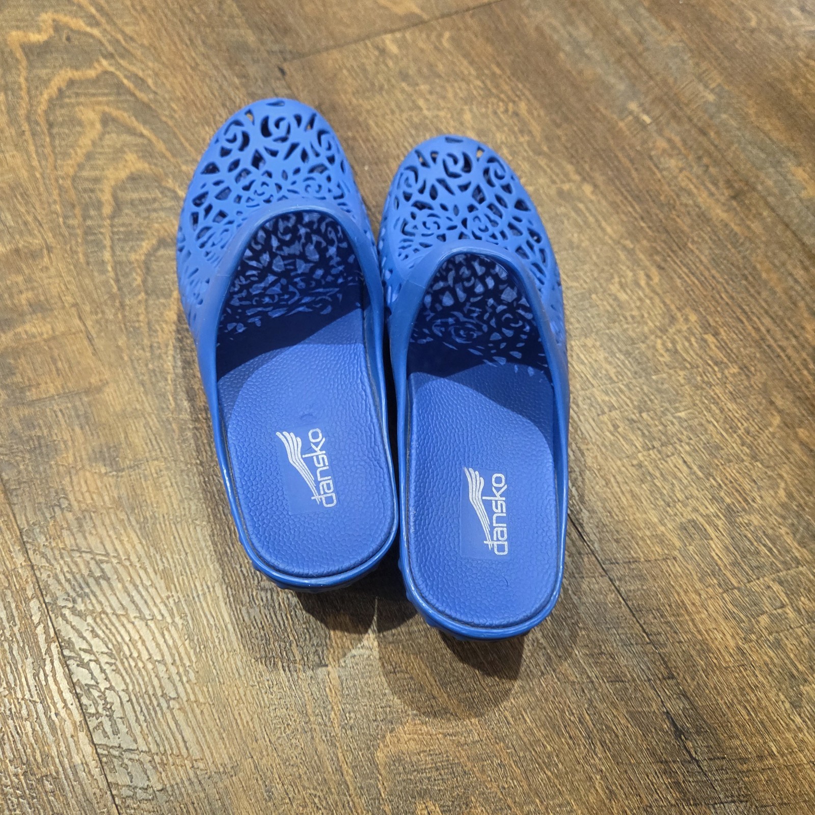 Dansko Pippa Molded Clog Shoe Open Back Comfortable BLUE Size 39 8.5/9