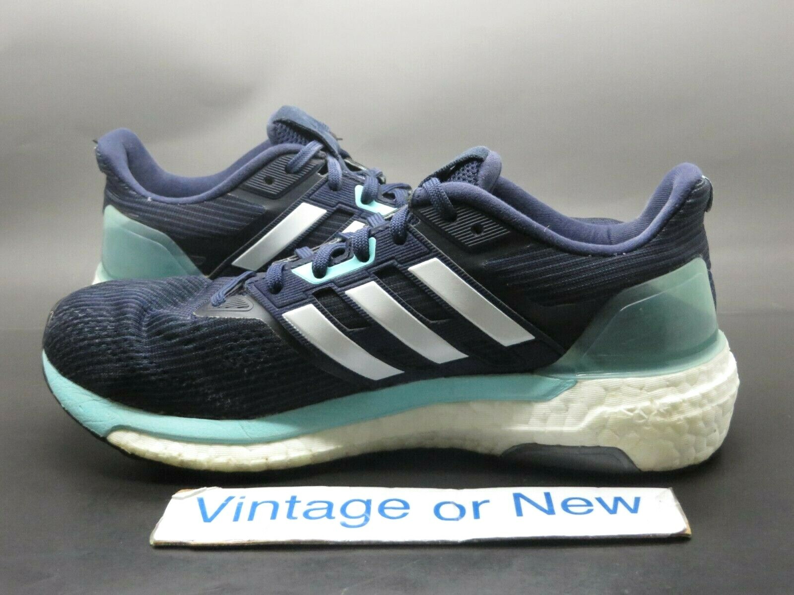 Women’s Adidas Supernova Boost Noble Ink Blue White Aqua Running BB3485 sz 7