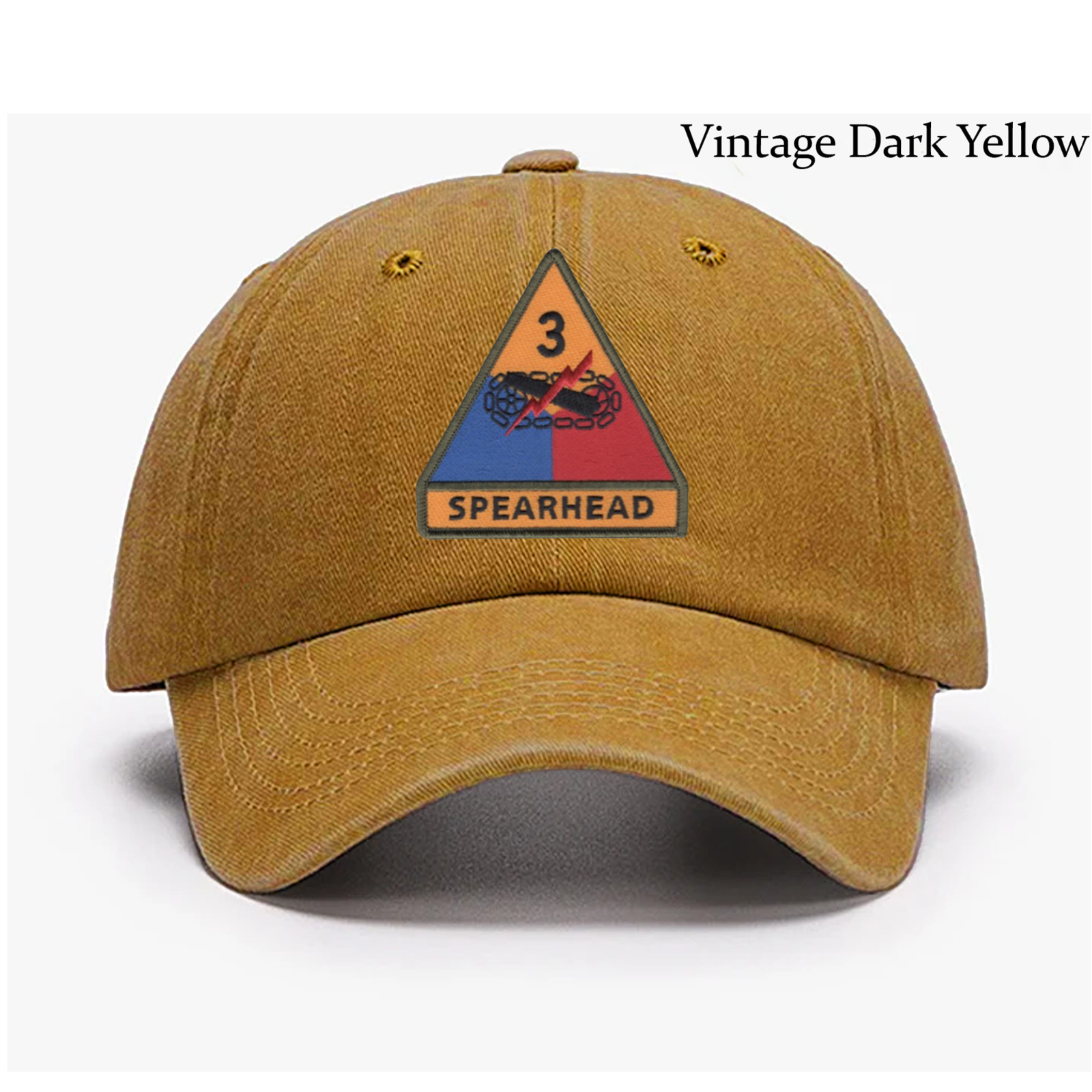 Embroidered Hat U.S Army 3rd Armored Division, Veteran Cap, Trucker Hat, Gift