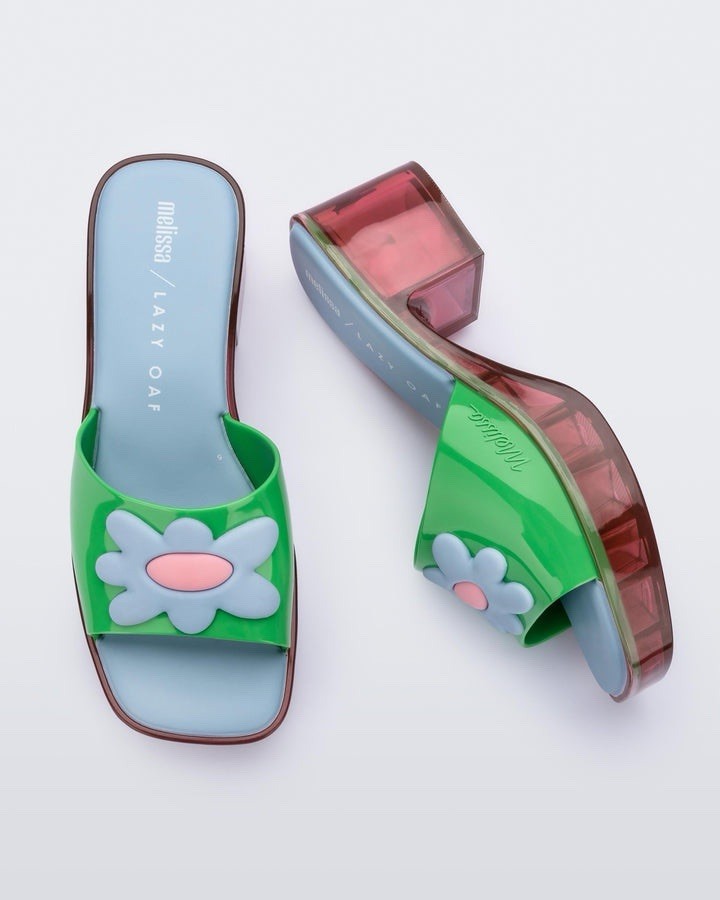 Melissa Lazy oaf jelly sandals flower power heels Women’s Size 5