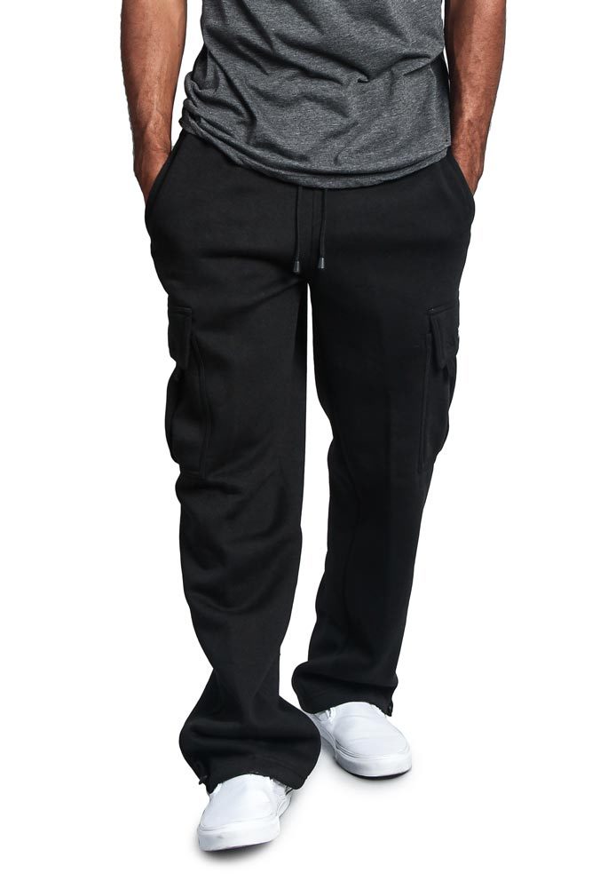 G-Style USA Men’s Jogger Heavy Weight Fleece Cargo Pocket Sweat Pants S~6XL-FL77