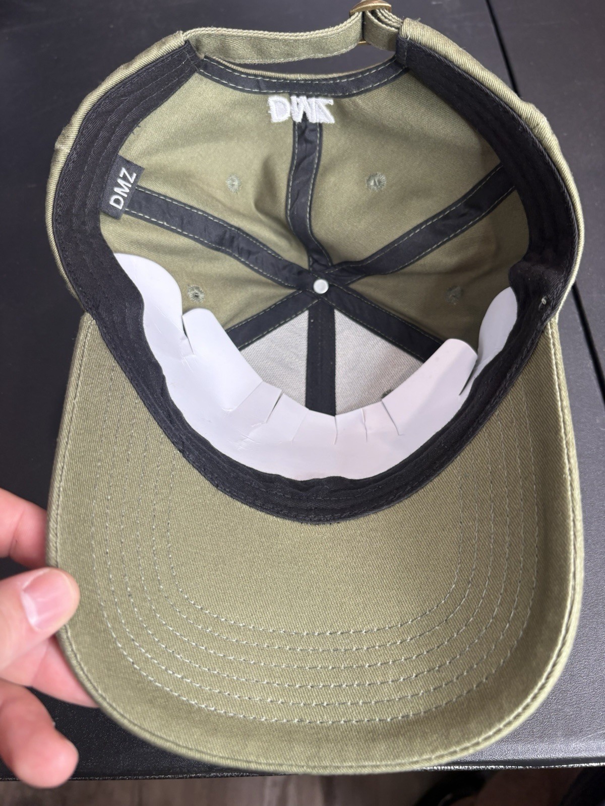 Korean DMZ Demilitarized Zone Hat Cap Republic of Korea Olive Adjustable NWOT