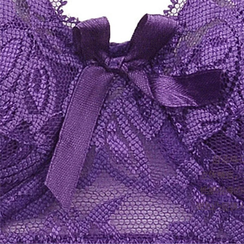 Lace Bra Women Full Cup Adjustable Thin Plus Size Soft Large B C D Cups