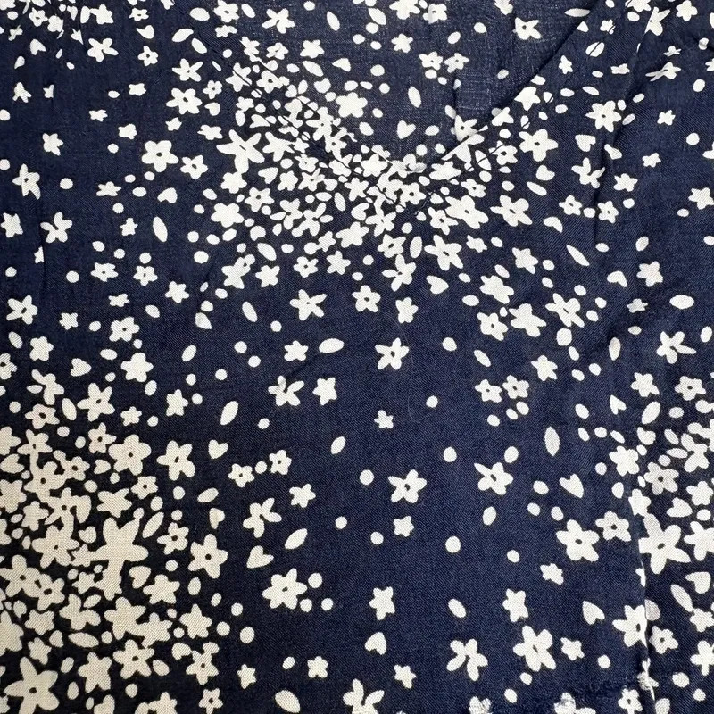 Boden Navy Floral Smock Top UK 10 Boho Cottagecore Peplum Blouse