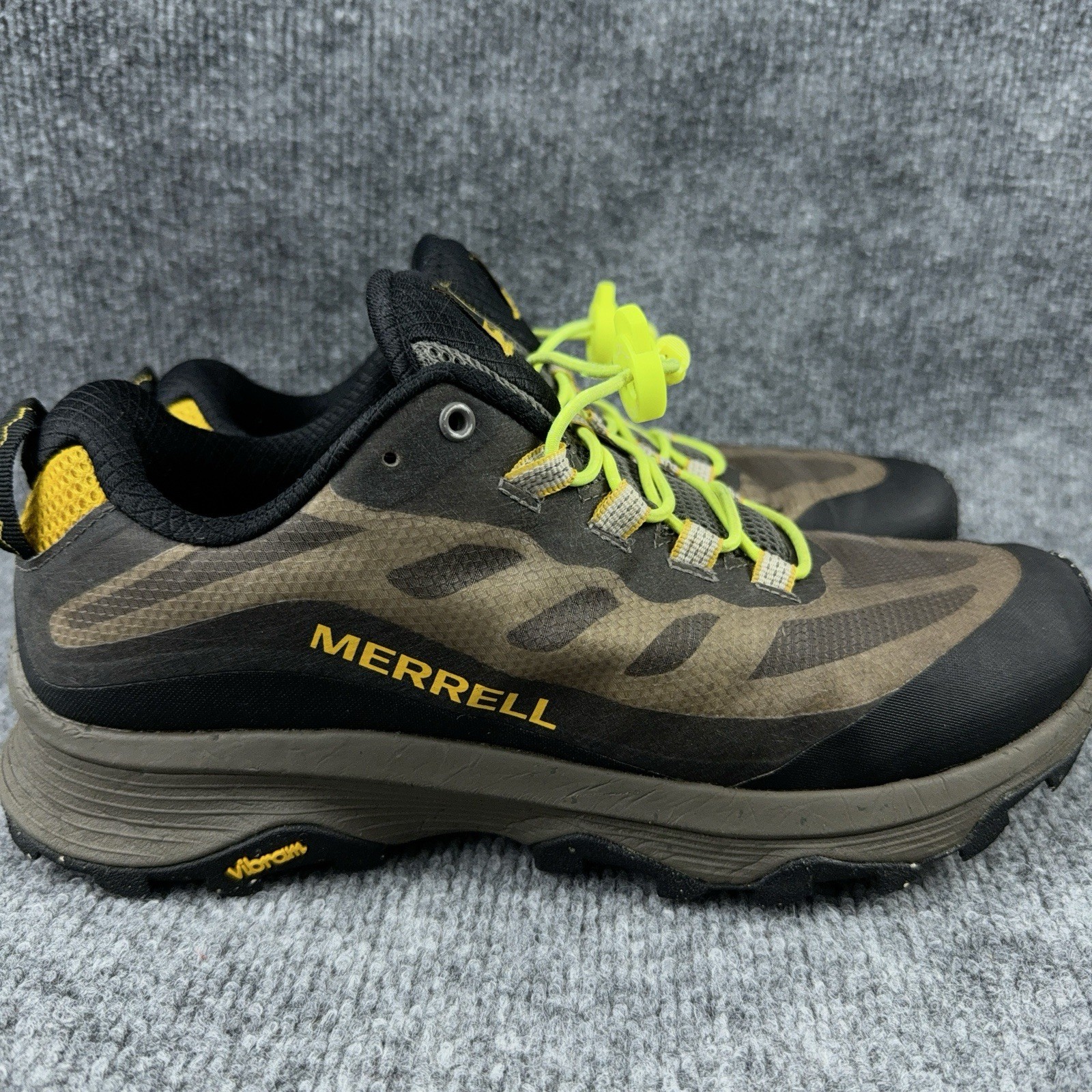 Merrell Mens Moab Speed J067087 Brown Black Hiking Trail Shoes Sneakers Size 8.5