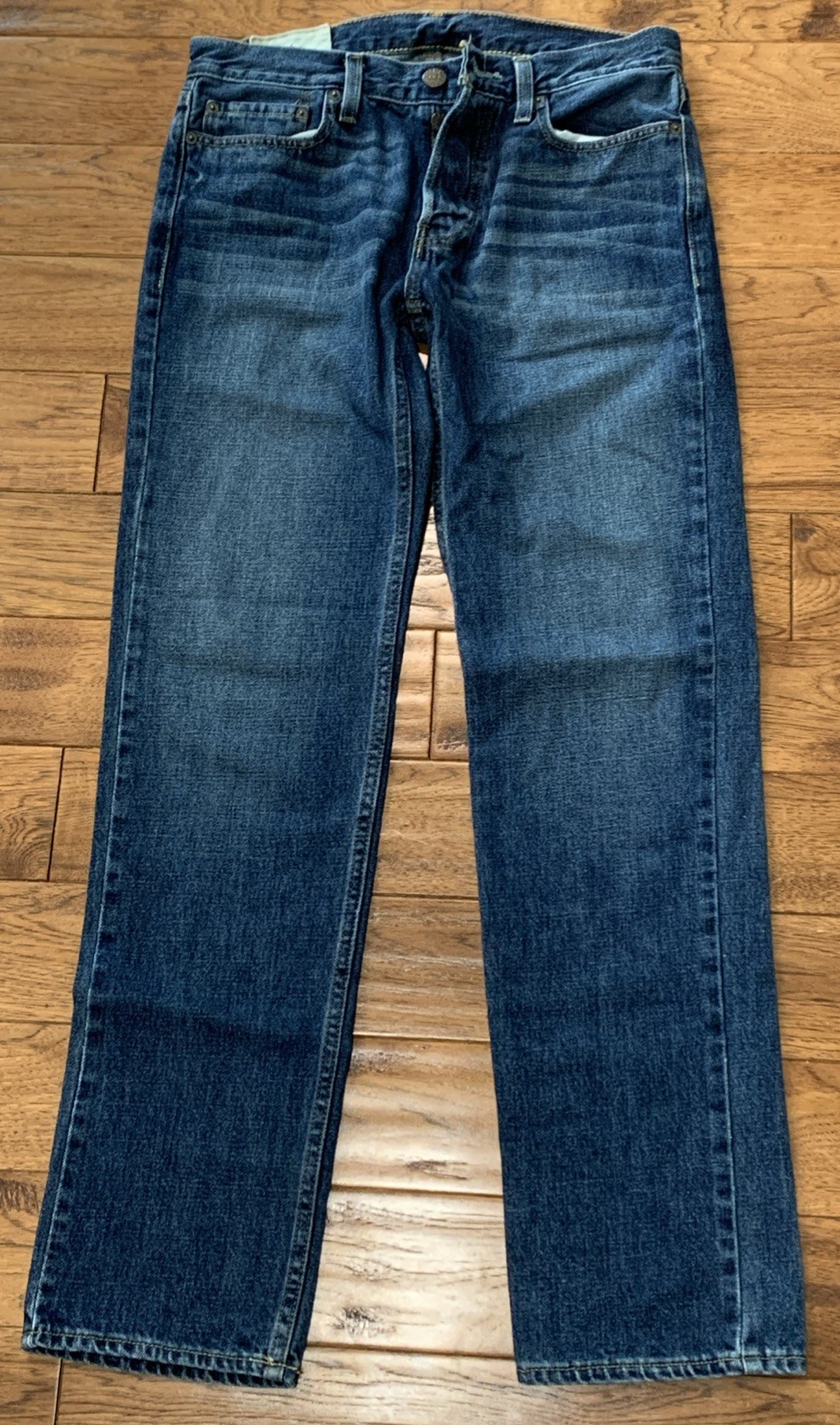 Hollister Men’s Jeans W29 L32 Blue Denim Button Fly