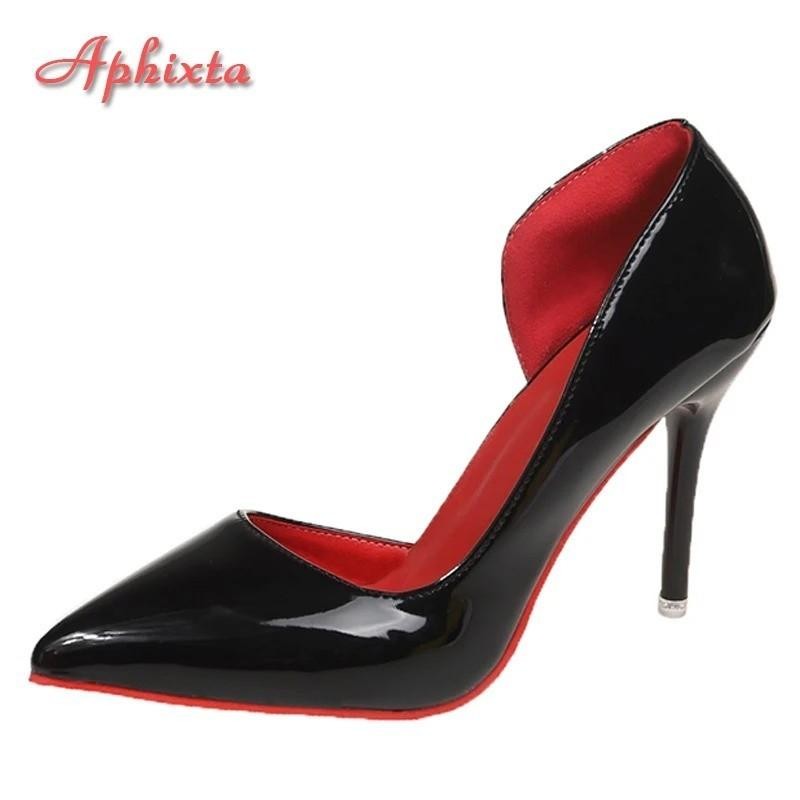 Sexy Red Bottom Women High Heels Classic Ladies Pumps Autumn Leather Dress Heel