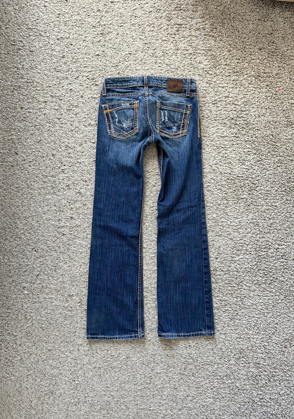 Y2K 2000s BKE Ultra Low Rise Stella Bootcut Jeans Womens Sz 25”