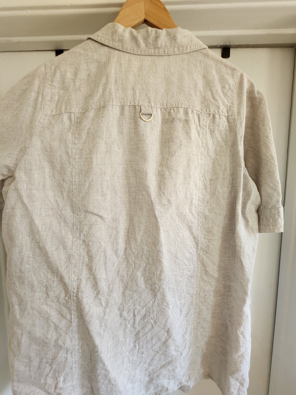 Marina Sport Mariana Rinaldi 100% linen button up no size indicated fits like XL