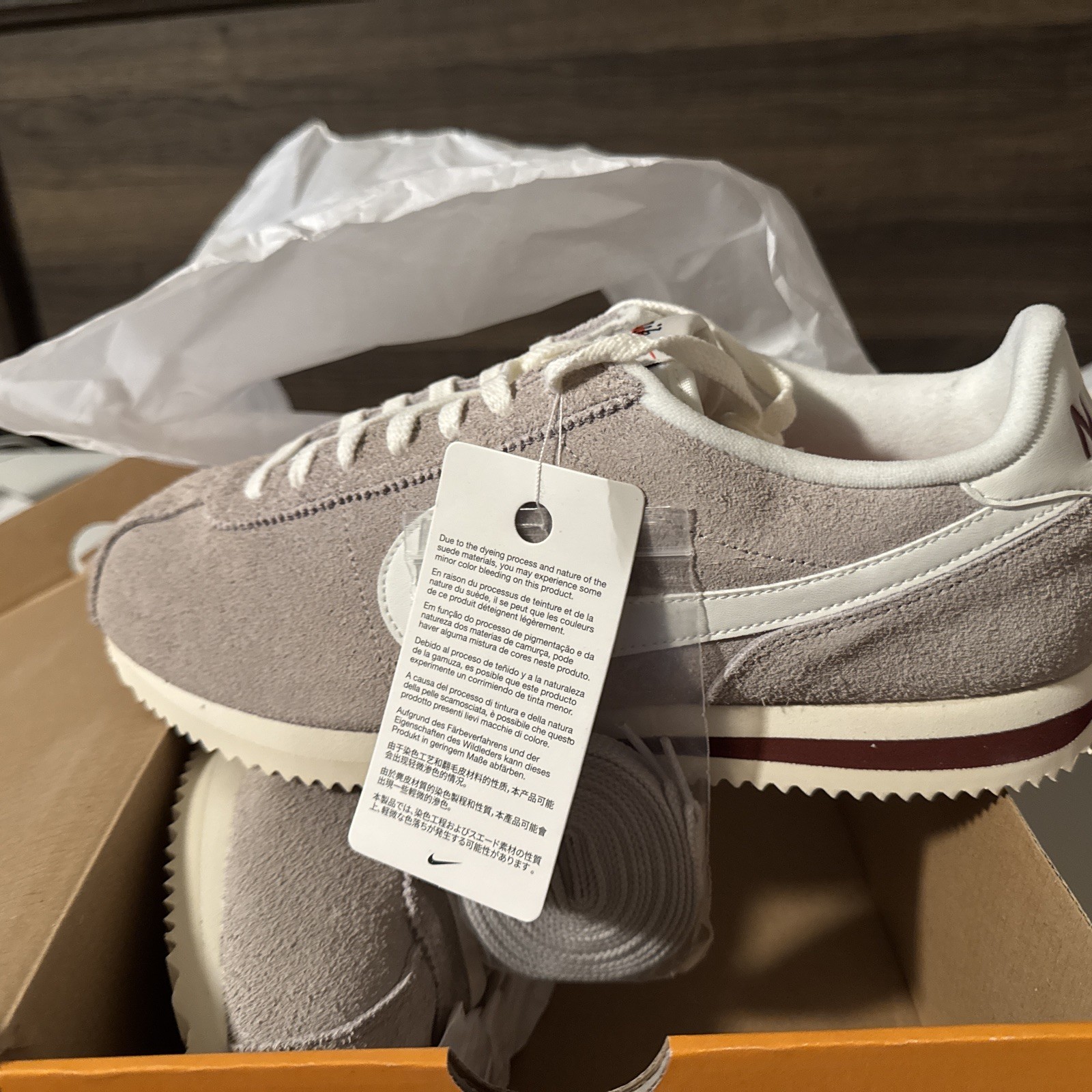 Nike Cortez SE College Gray Sail HF3142-001 Men’s Sz 11.5