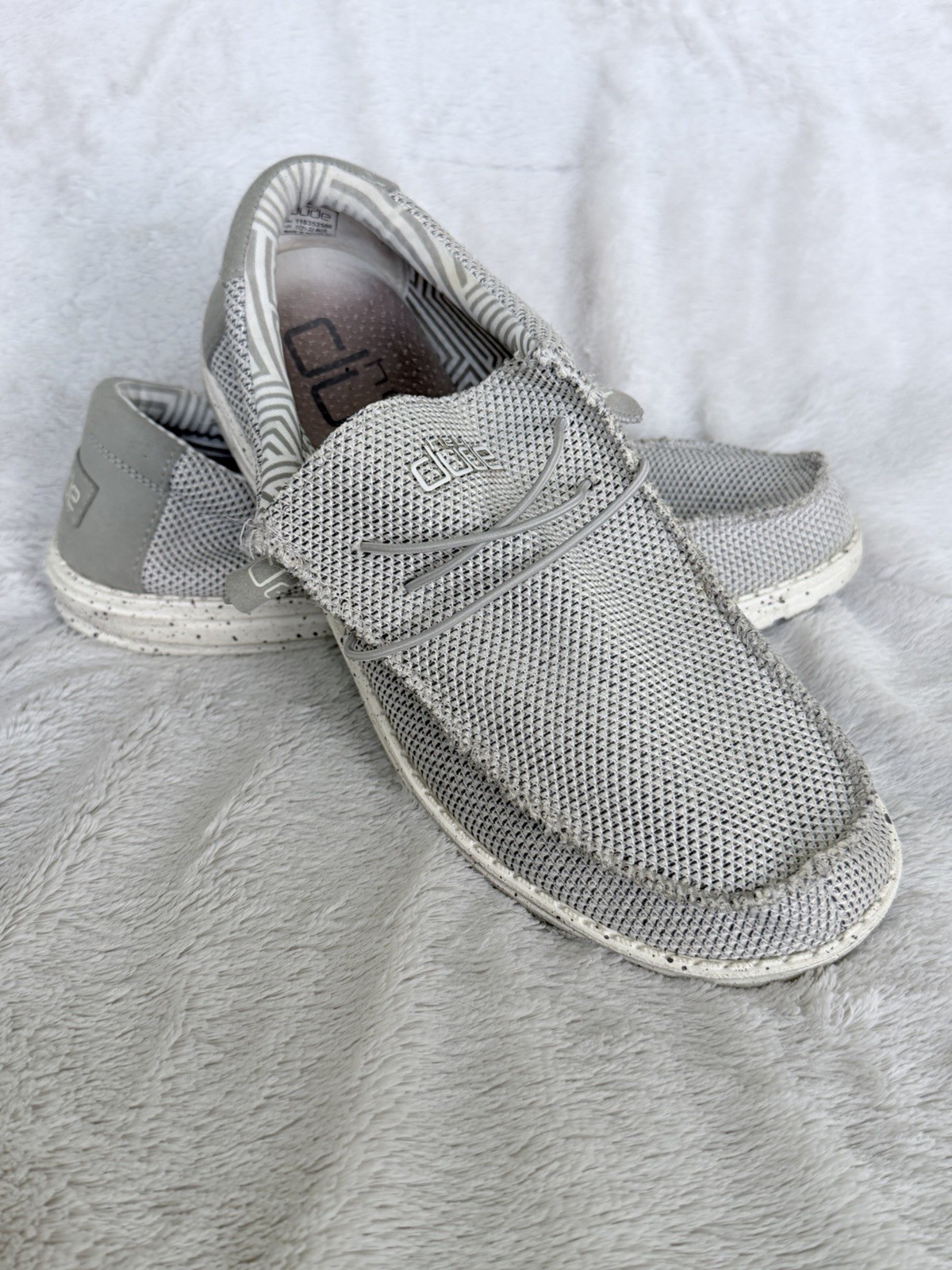 Hey Dude Men’s Wally Sox Ash Slip-On Shoes, Size 11