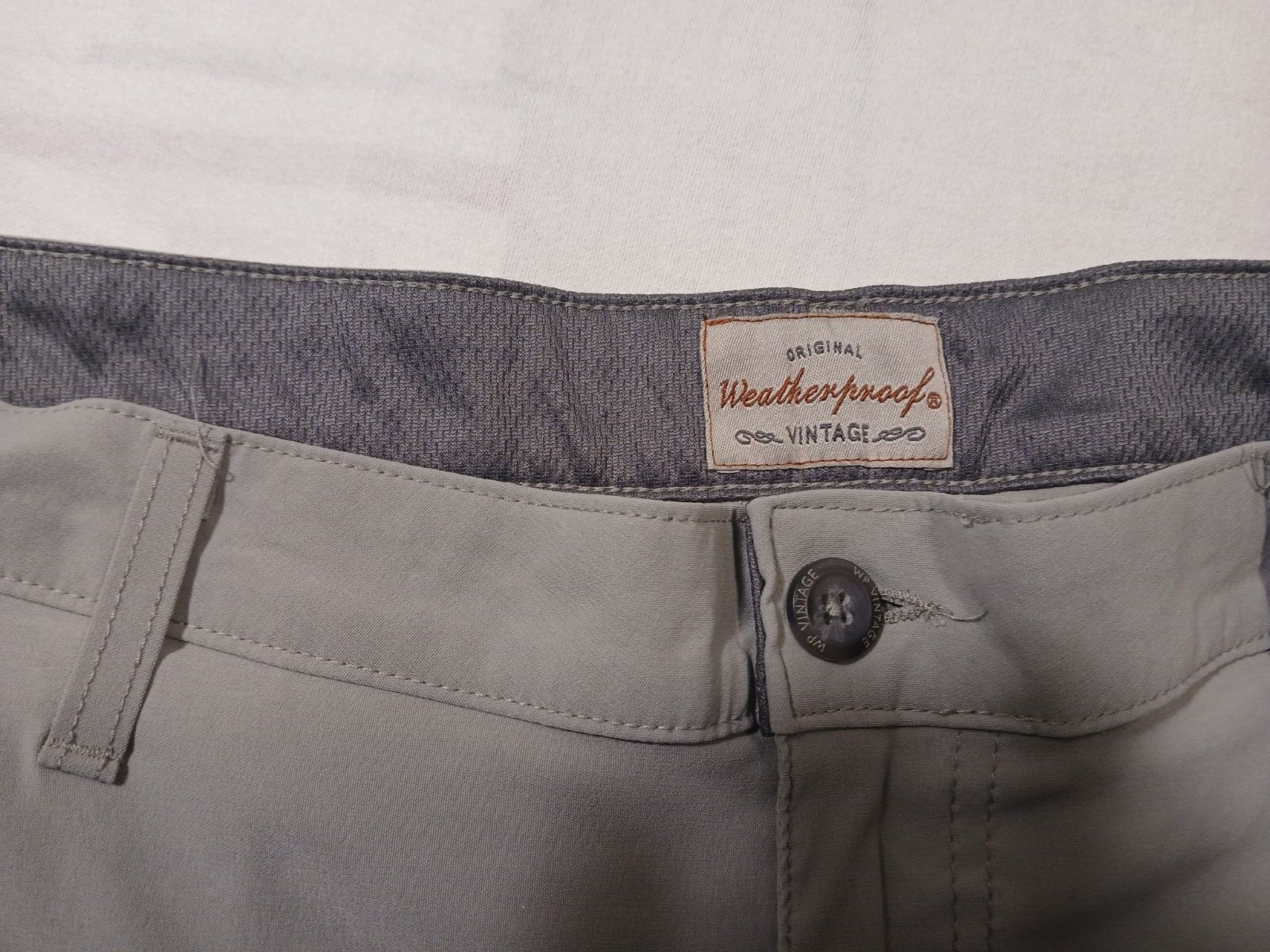 Weatherproof Hike/Casual Zipper Cargo Shorts 40×11 Color Gray 95%Nylon/5%Spandex