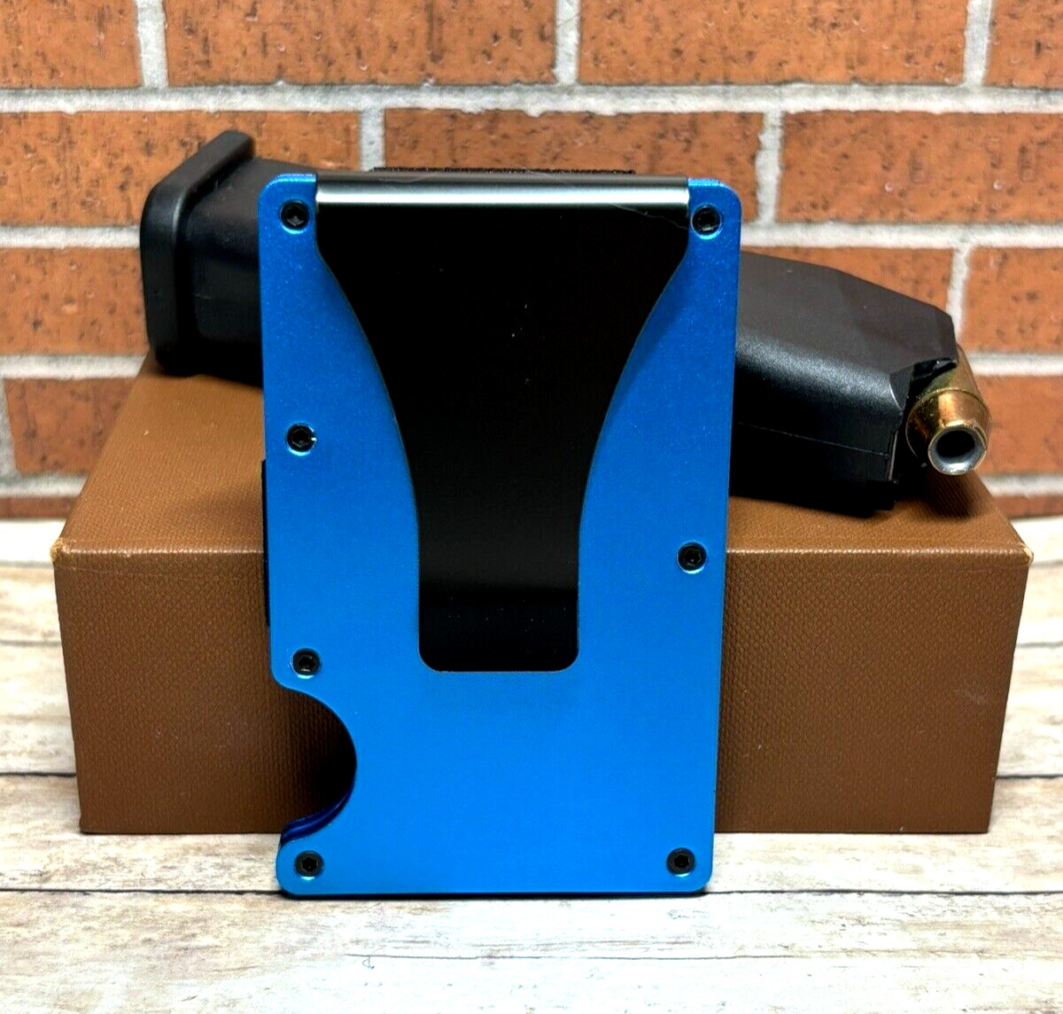 Tactical Minimalist Metal Vault Tec Wallet , RFID Card Holder Fallout Wallet