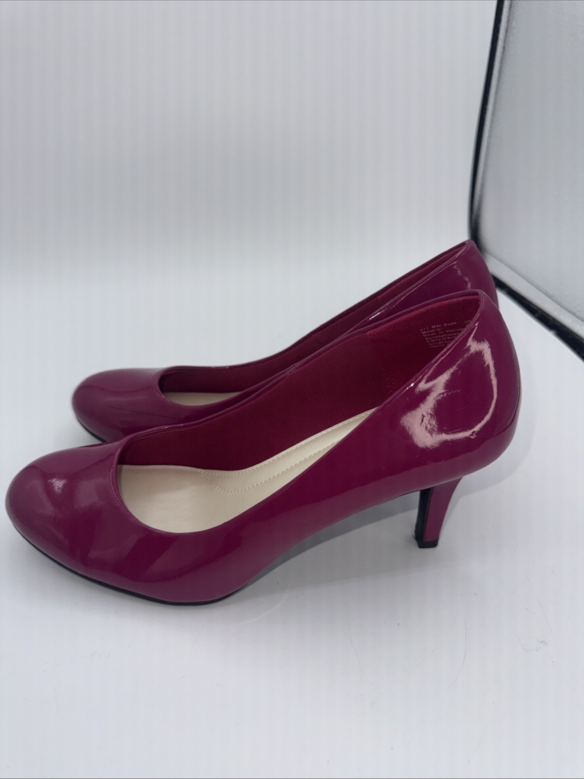 Comfort Plus by Predictions Karmen Women Pump Sz 8.5 Dress Hot Pink Patent Heel