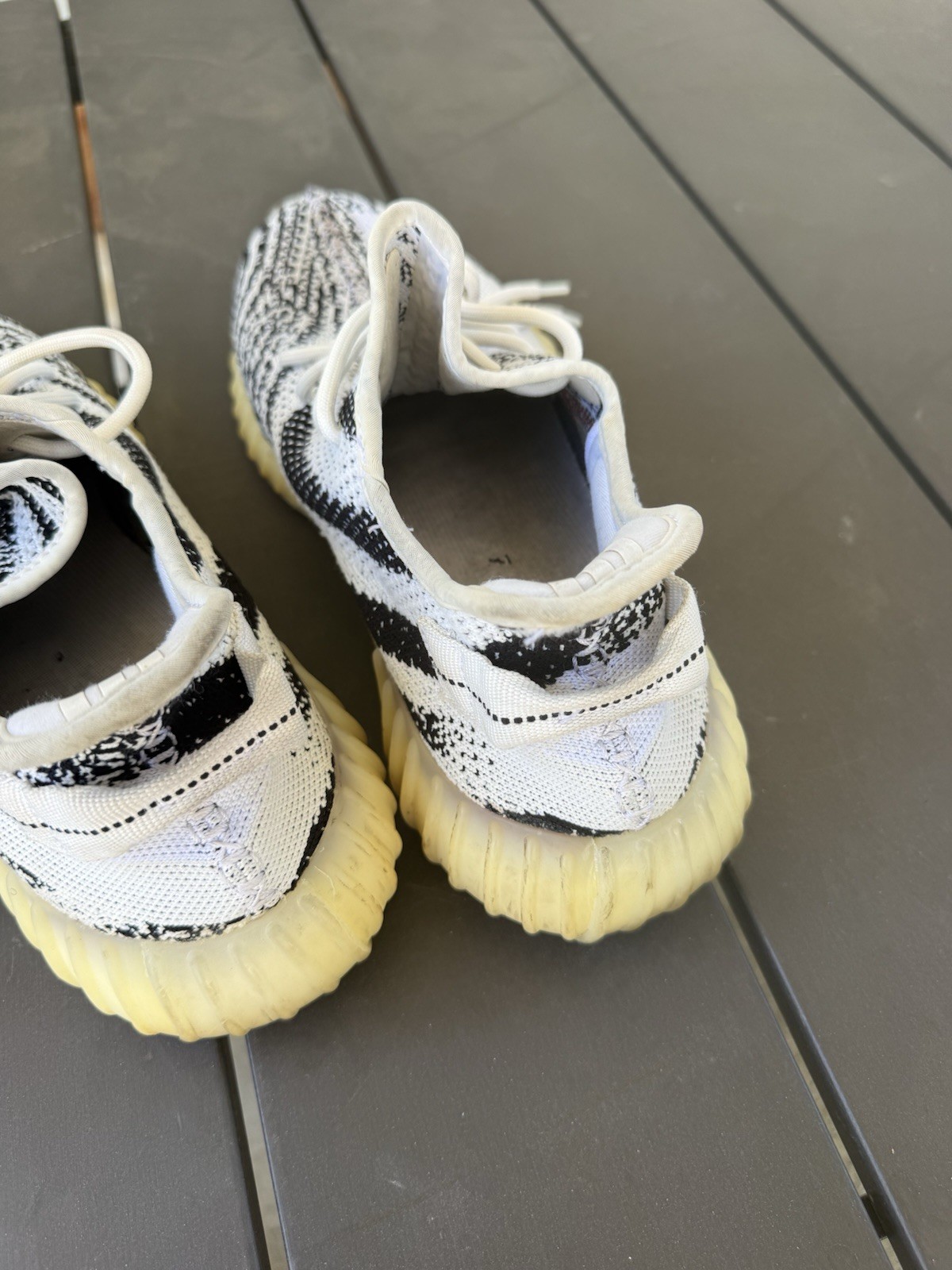 Adidas Yeezy Boost 350 V2 Low Zebra Size 11 *No Box 791001 Black White