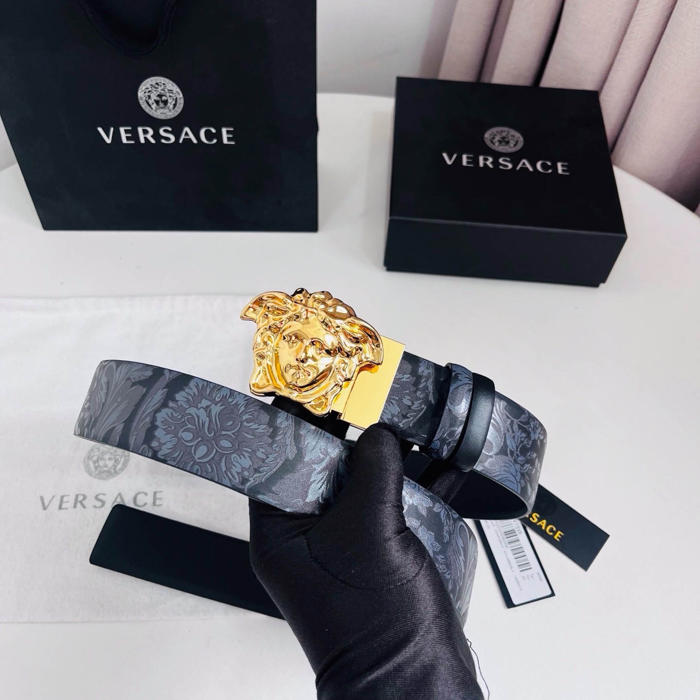 Versace belt men authentic new
