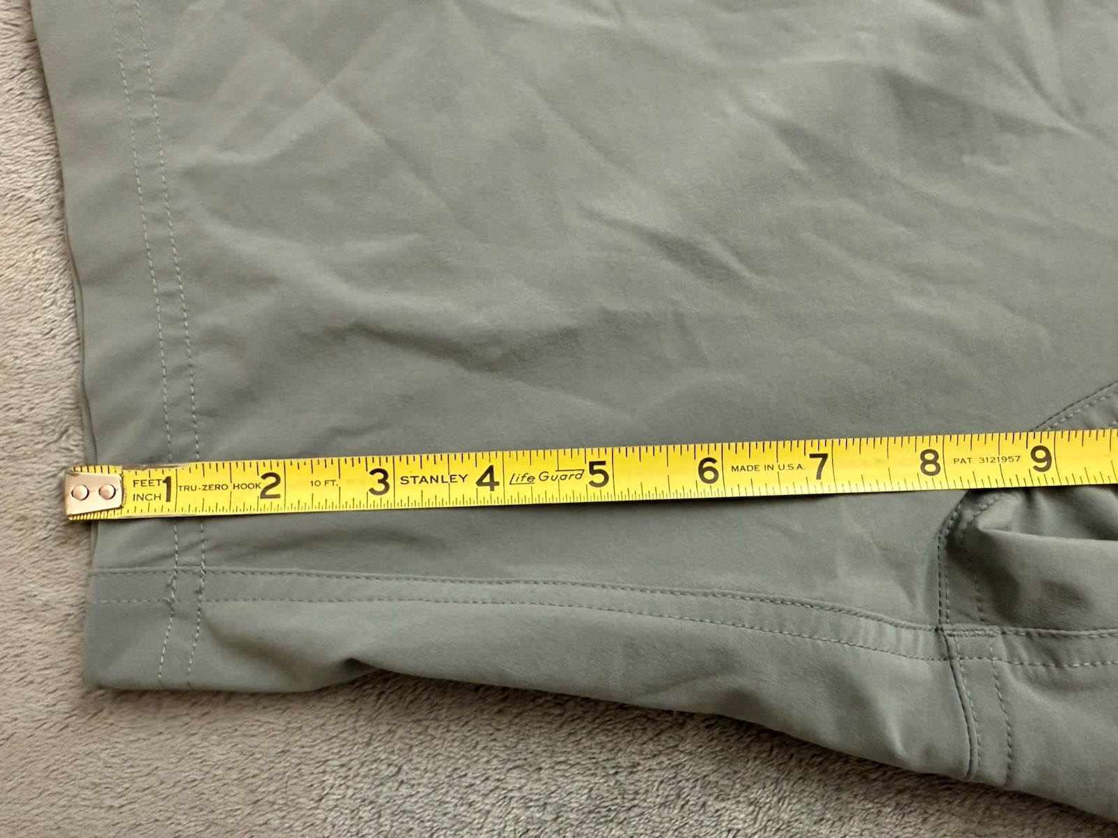 Free Fly Shorts Mens 38 Gray Lightweight Performance Stretch 7.5″ Inseam Hybrid