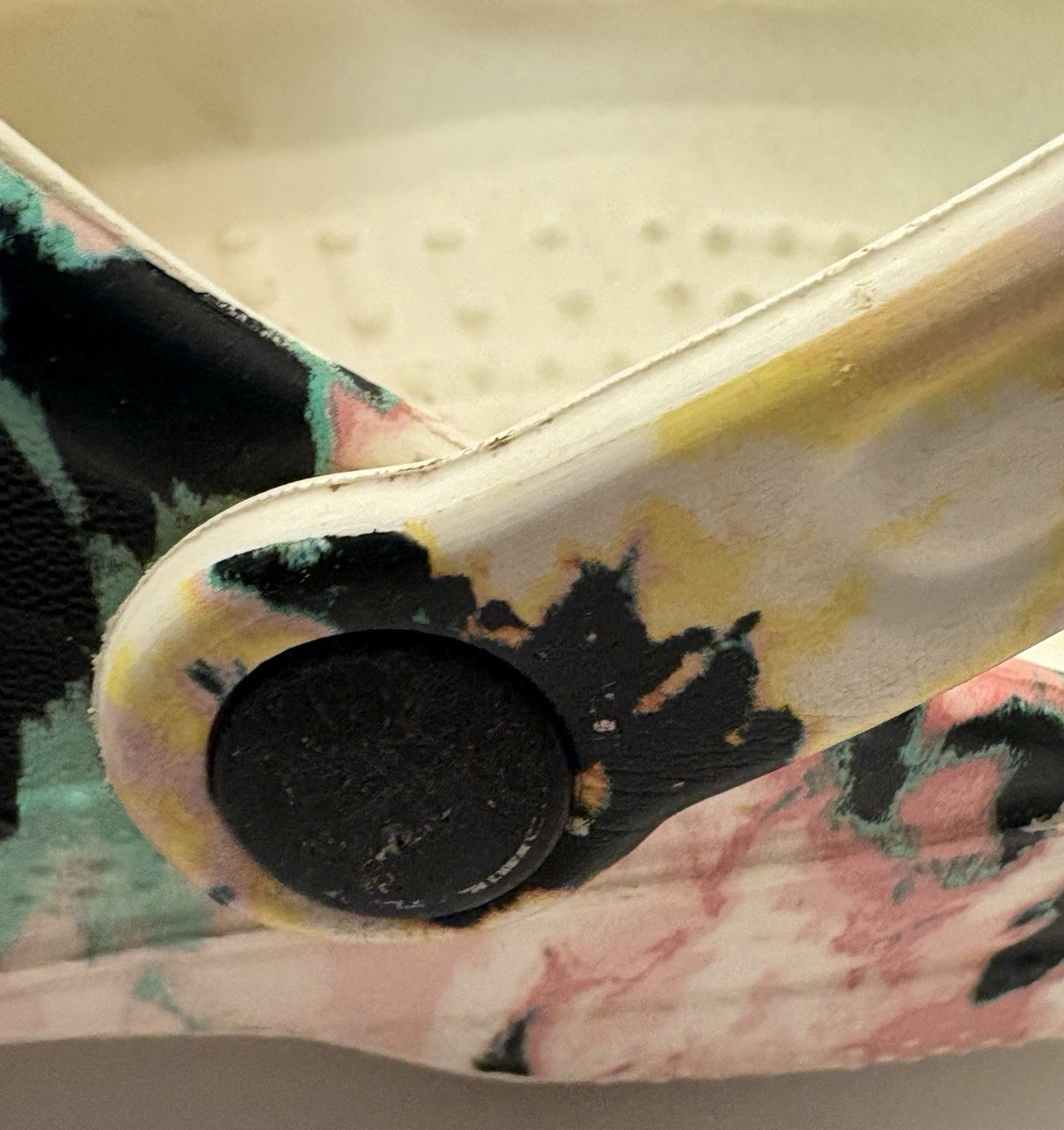 Classic Crocs Multicolor Painted Print Baya Clog Summer Shoes Women 6 Men 4