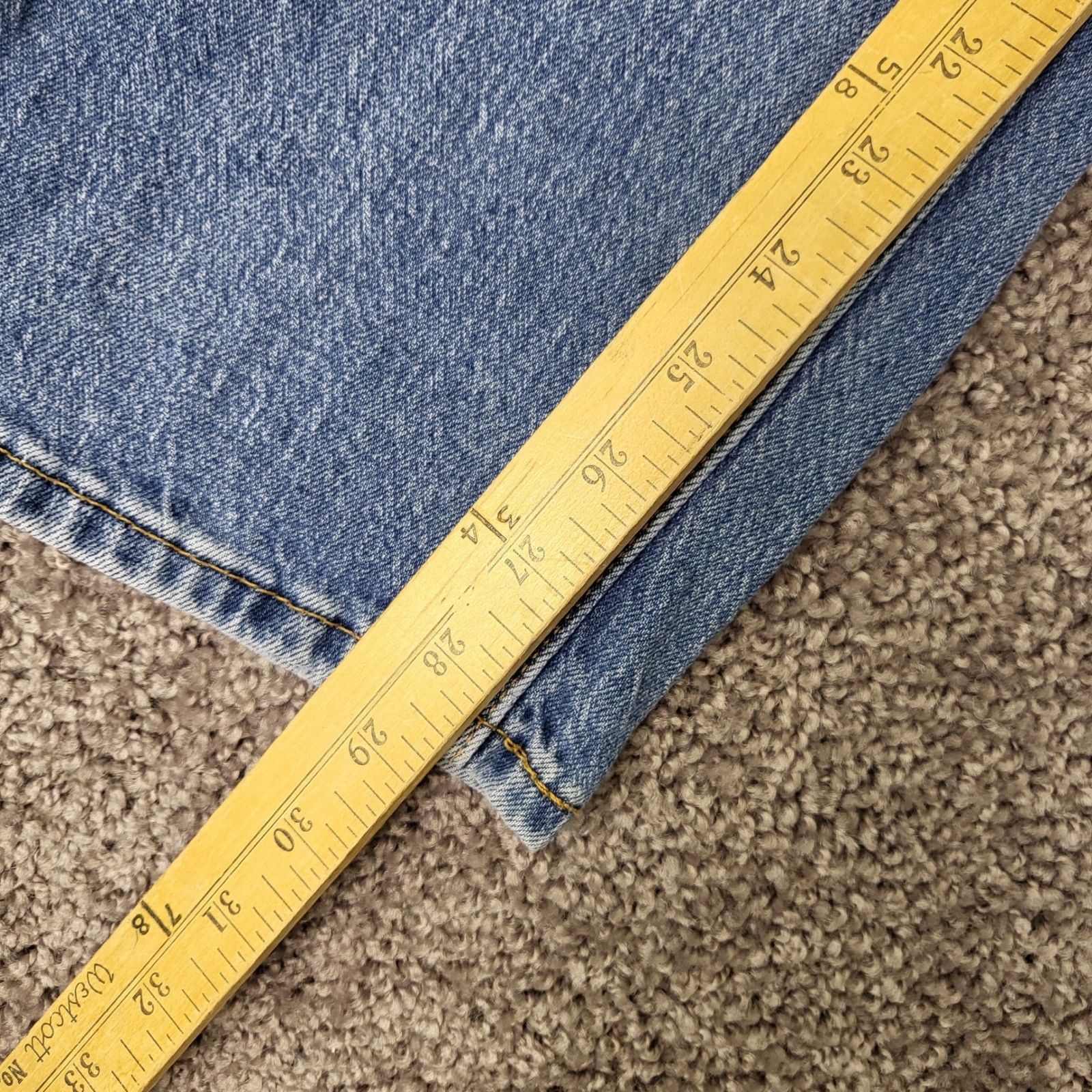 Levi’s 505 Regular Fit Jeans Men 36×30 Blue Excellent WaterLess Denim 00505-2958