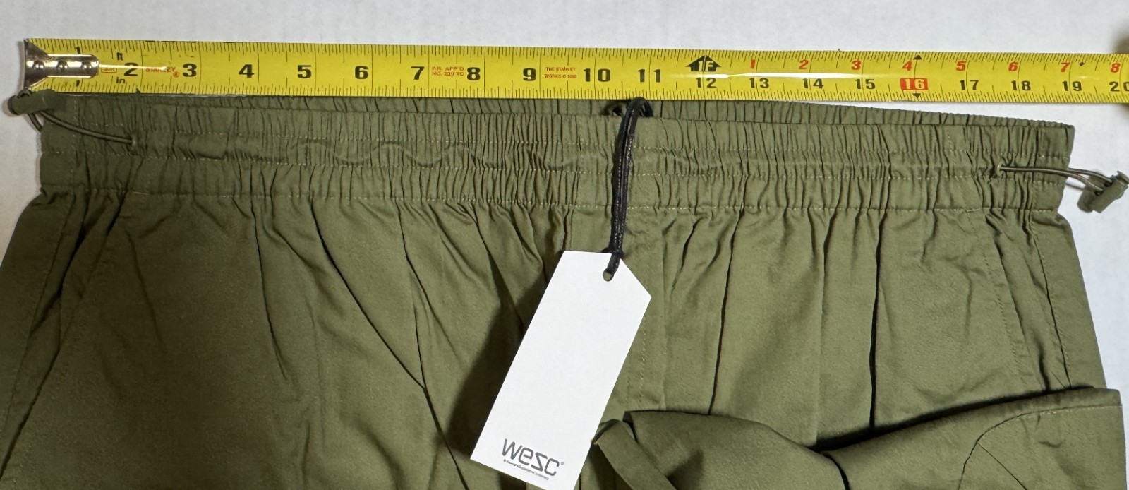 WESC Olive Green Parachute Utility Cargo Pants Unisex Mens XL/ Womens XXL – NWT