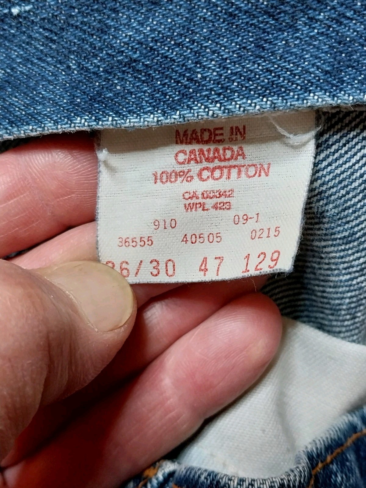 Vintage Levi’s 505 ORANGE TAB Jeans Men’s Sz 36×30 Straight Blue 80s See Pics