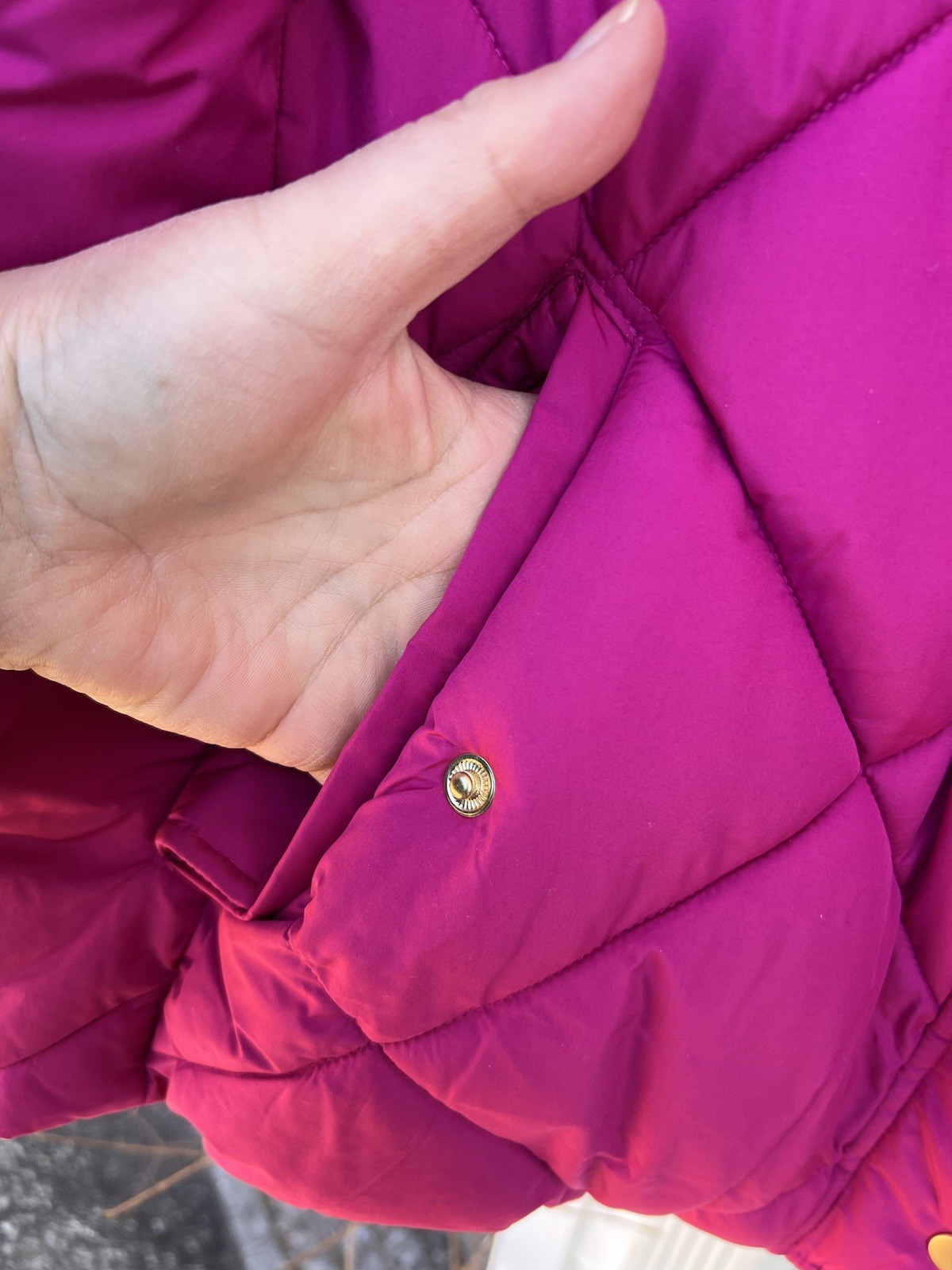 NWT Talbots Super Cozy Magenta Down Alternative Jacket With Pockets 2X