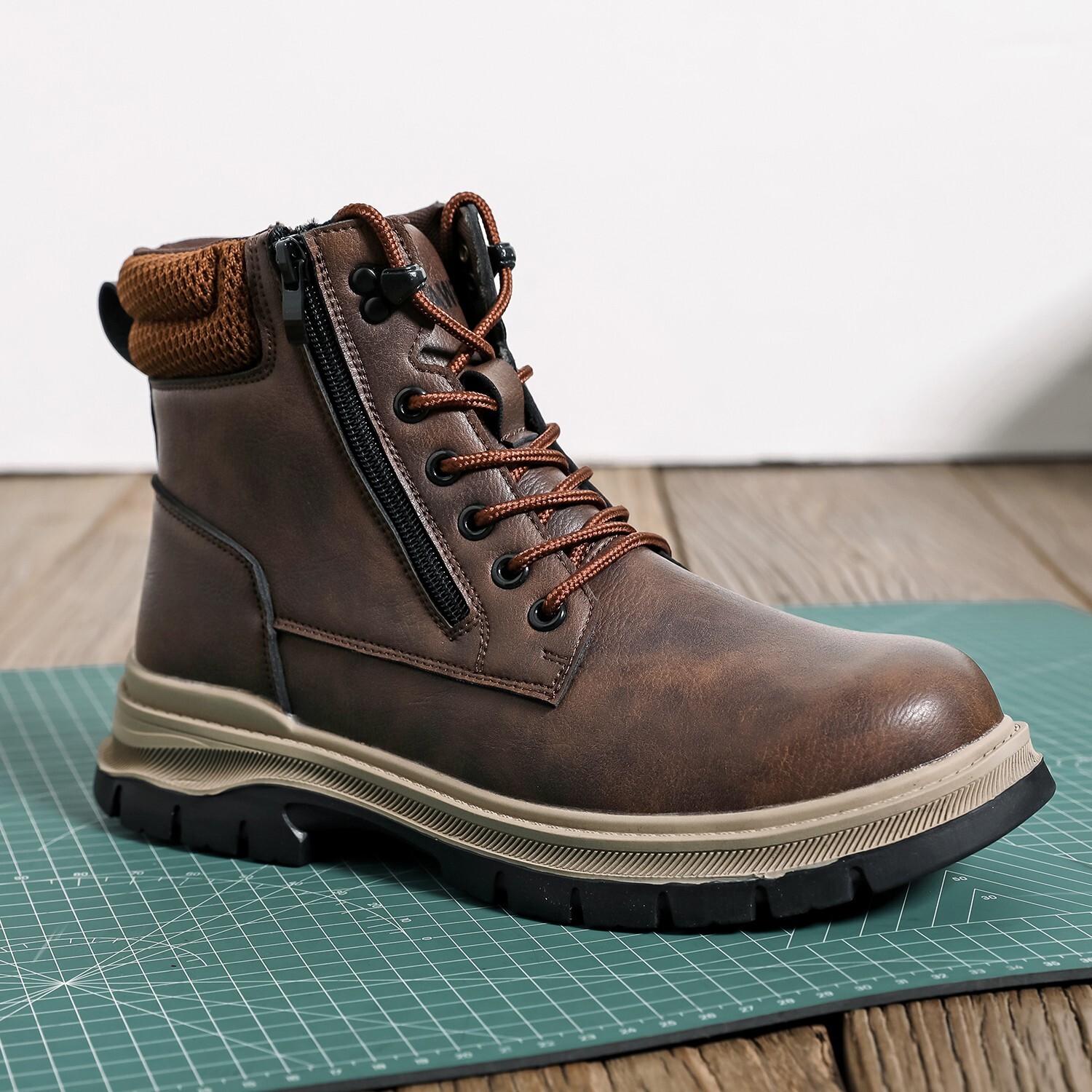 Waterproof Men’s Safety Work Boots Steel Toe Shoes Anti-Puncture work shoes