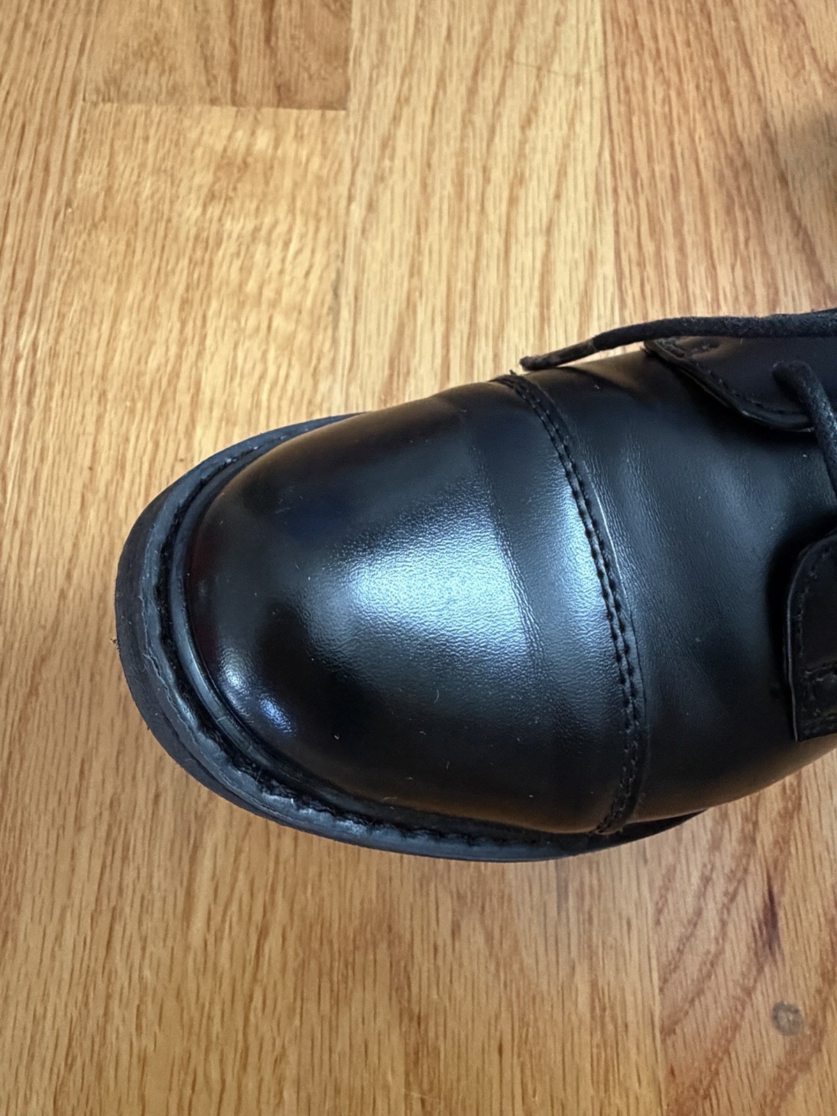 Bruno Marc Black Synthetic Leather Lace-Up Oxford Dress Shoes Little Kid US 12