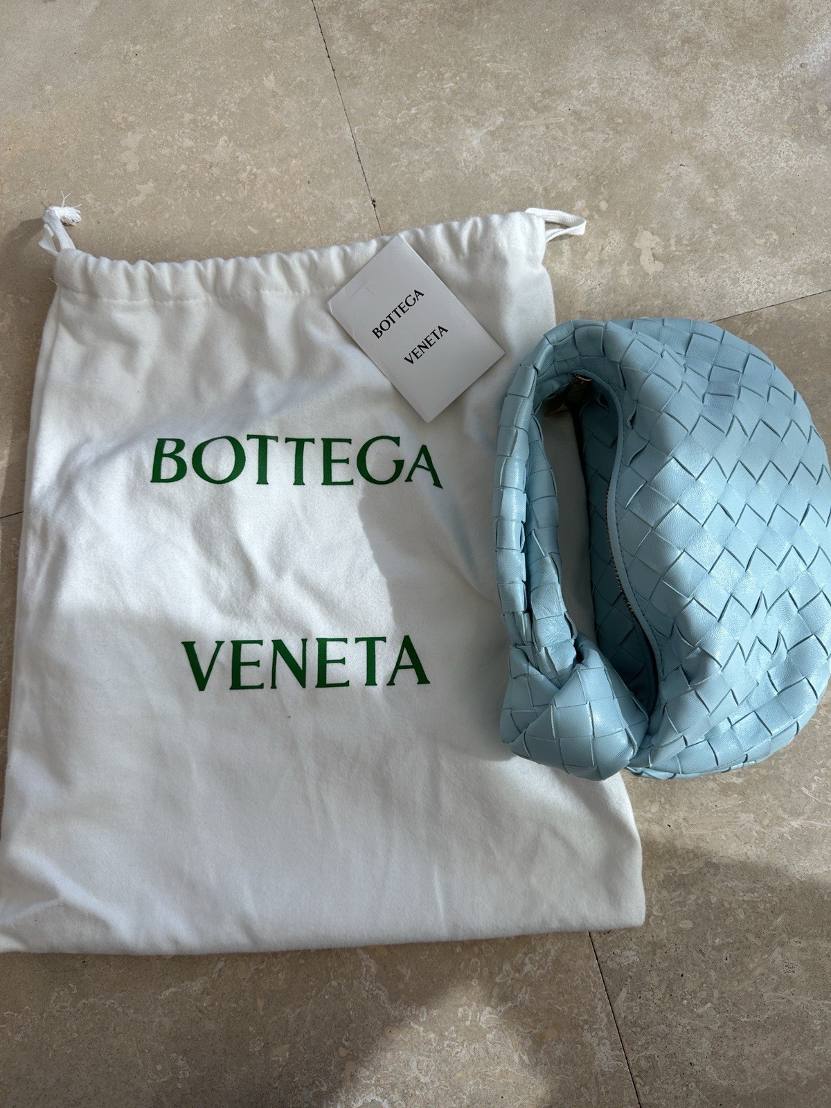 Bottega Veneta Jodie Mini Tote Bag Blue