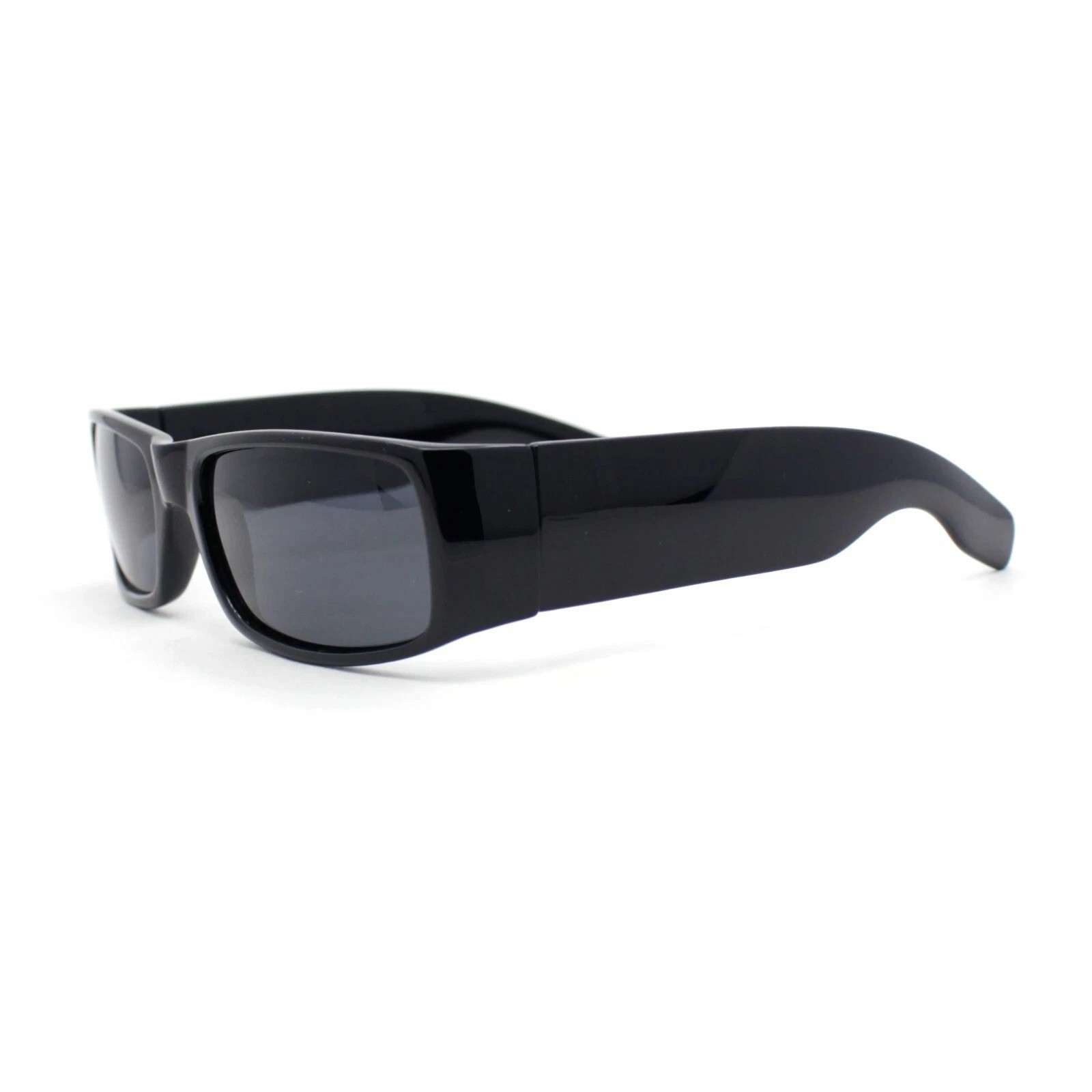 Men Super Dark Lens Privacy Migraine Headache Colo Gangster Hip Hop Sunglasses