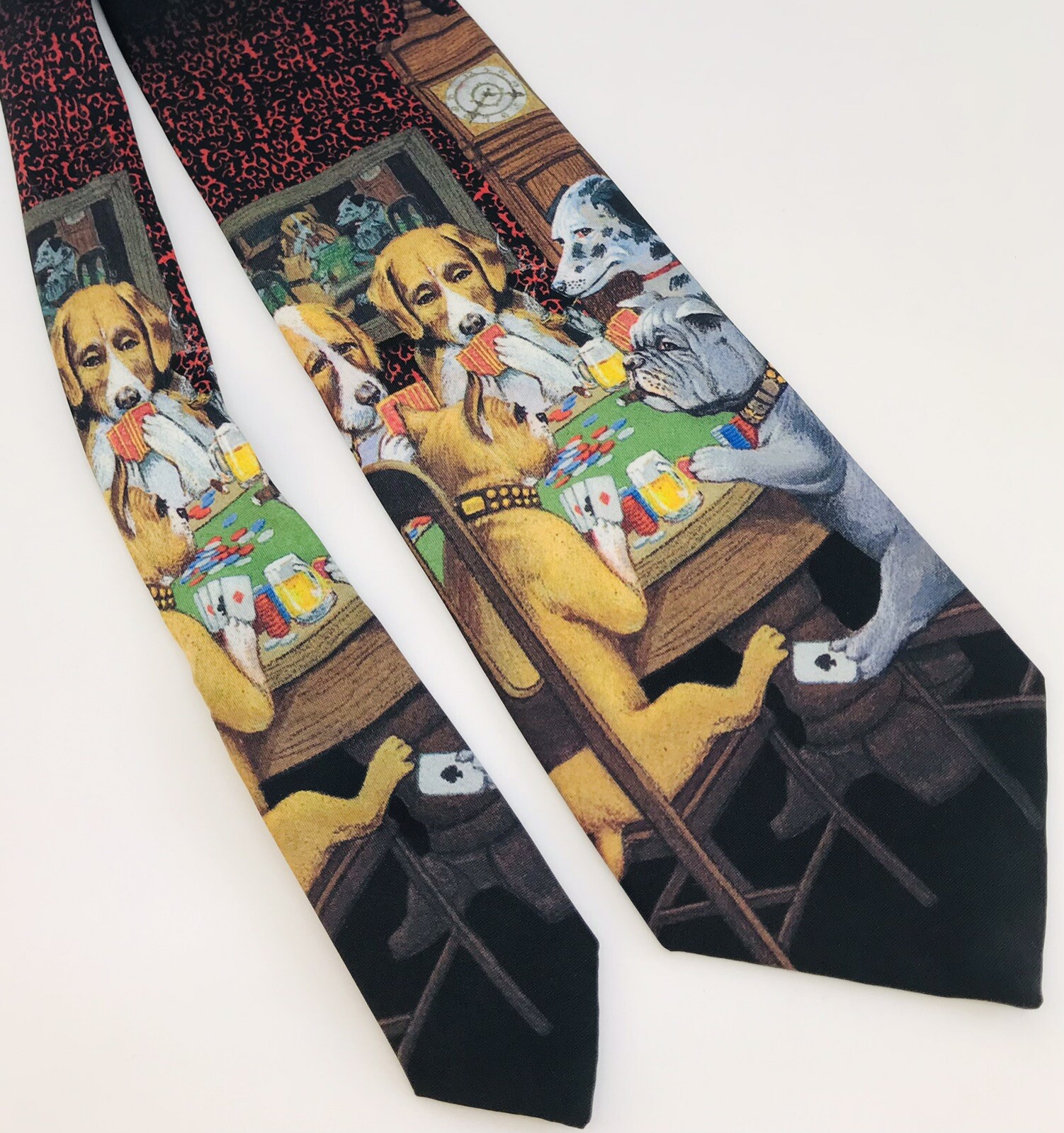 Dogs Playing Poker Cards by Ralph Marlin 59” (Classic 57” – 60”) Men’s Neck Tie