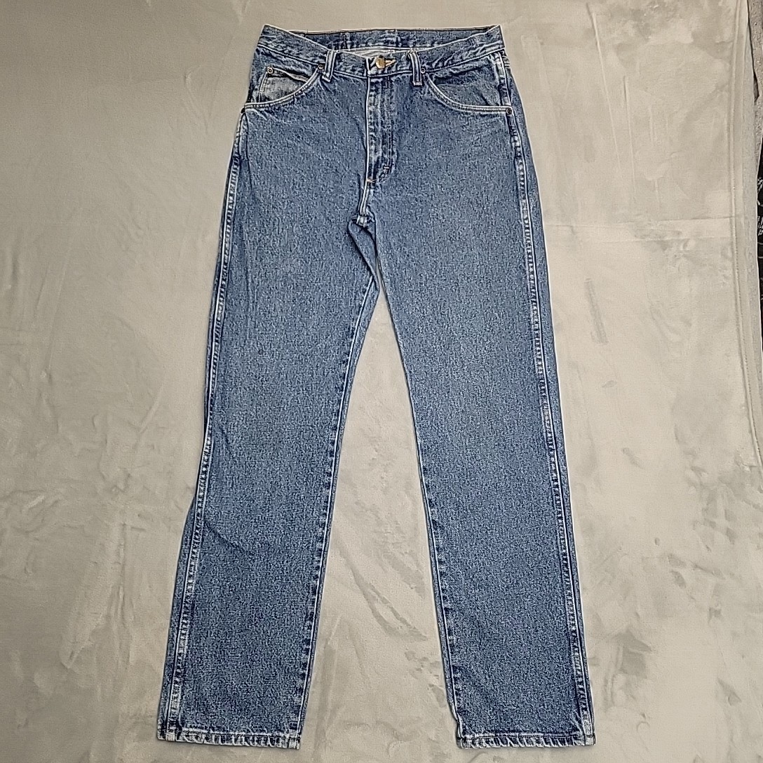 Wrangler Authentics Jeans Men 31×32 Blue Denim Straight Leg Cowboy Western Work