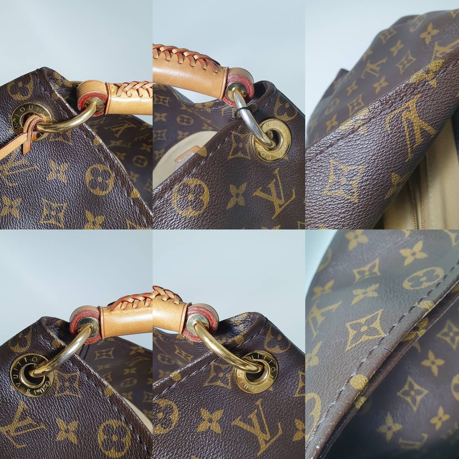 TARIFF FREE Authentic Louis Vuitton Artsy MM Monogram M40249 With Invoice CLA800