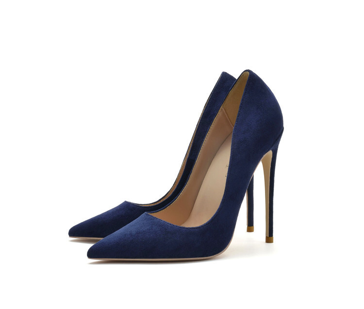 12cm Womens Sexy Suede High Stilettos Heels Night Party Slip On Pumps US4-US12
