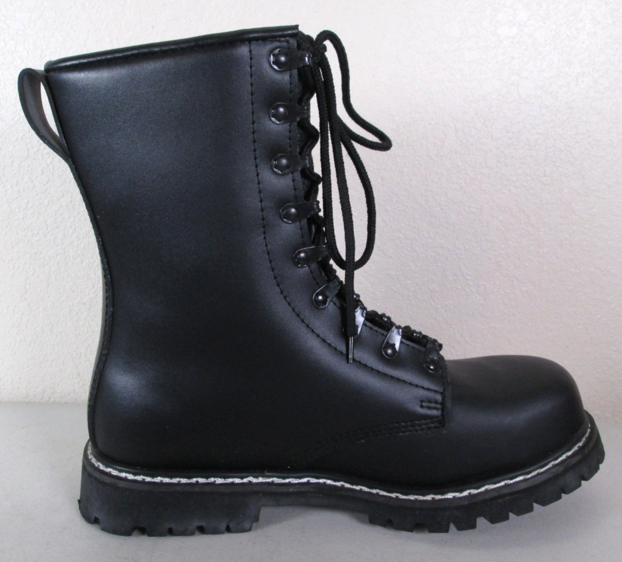 NEW Mil-Tec Mens Steel Toe Black Boots Size 44 (US 10.5)