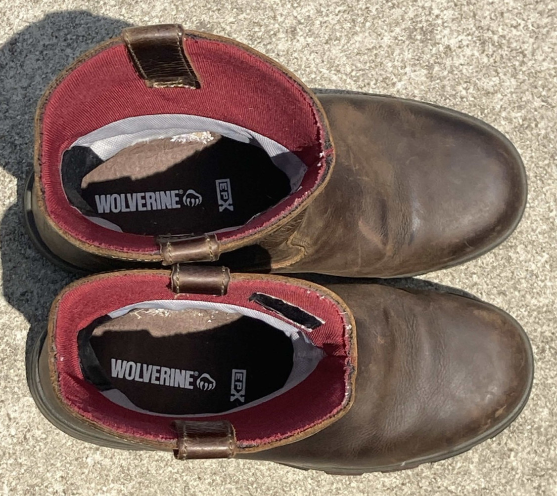 Wolverine Mens Dark Coffee Leather Cabor Wellington EPX CT Work Composite Boots